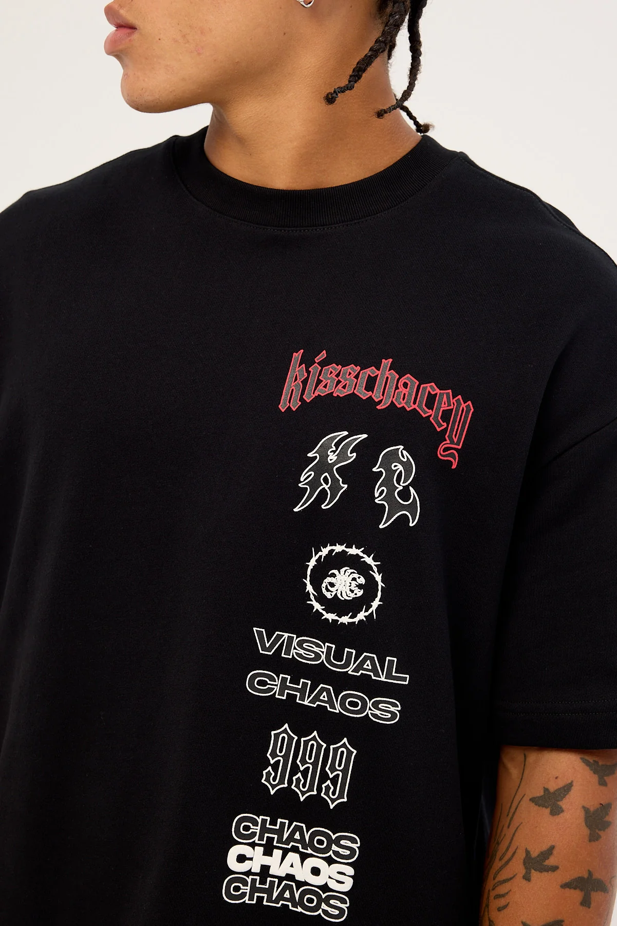 Kiss Chacey Gates Loopback Street Tee Jet Black - Image 6