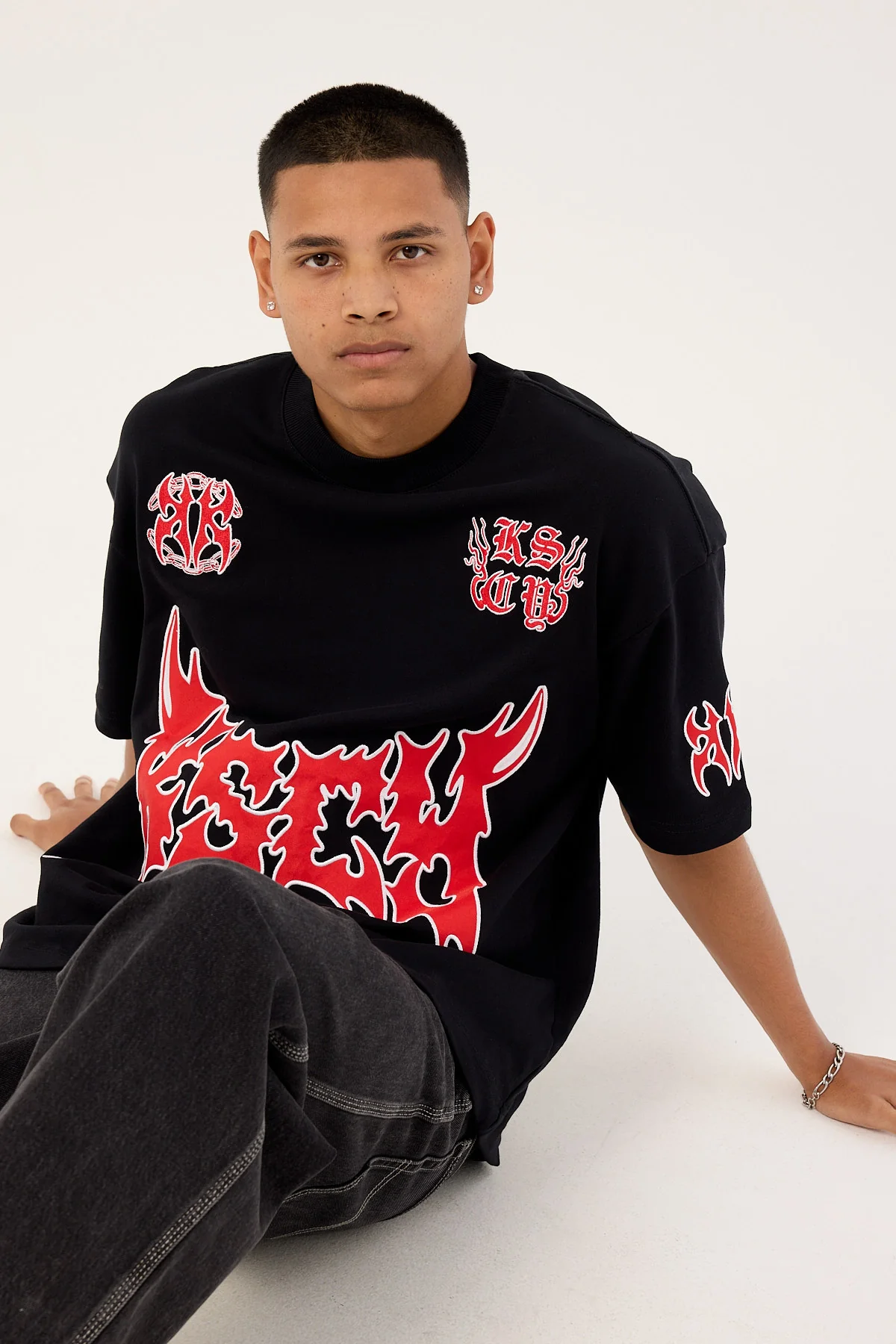 Kiss Chacey Hustler Loopback Street Tee Jet Black
