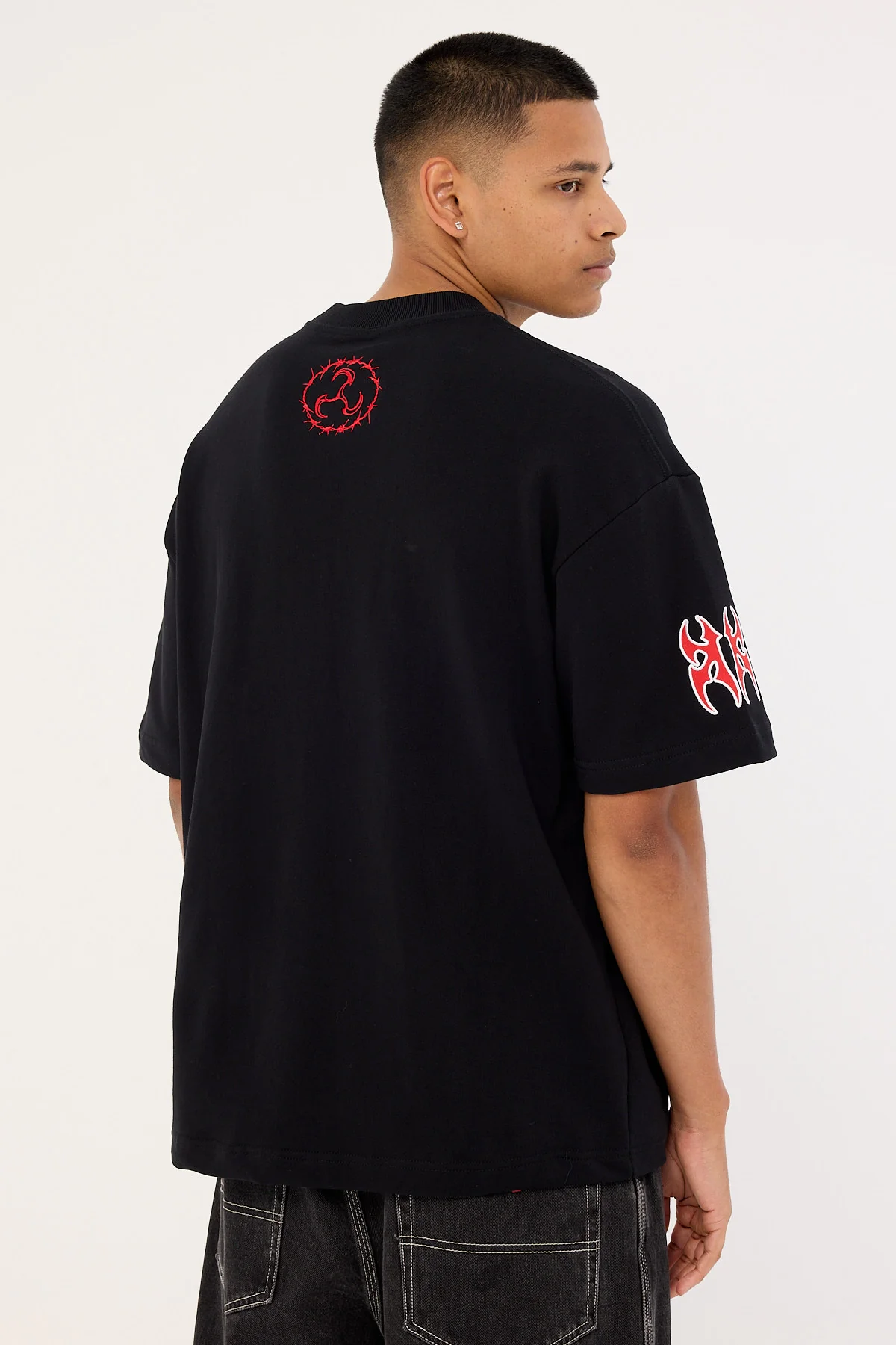 Kiss Chacey Hustler Loopback Street Tee Jet Black - Image 6