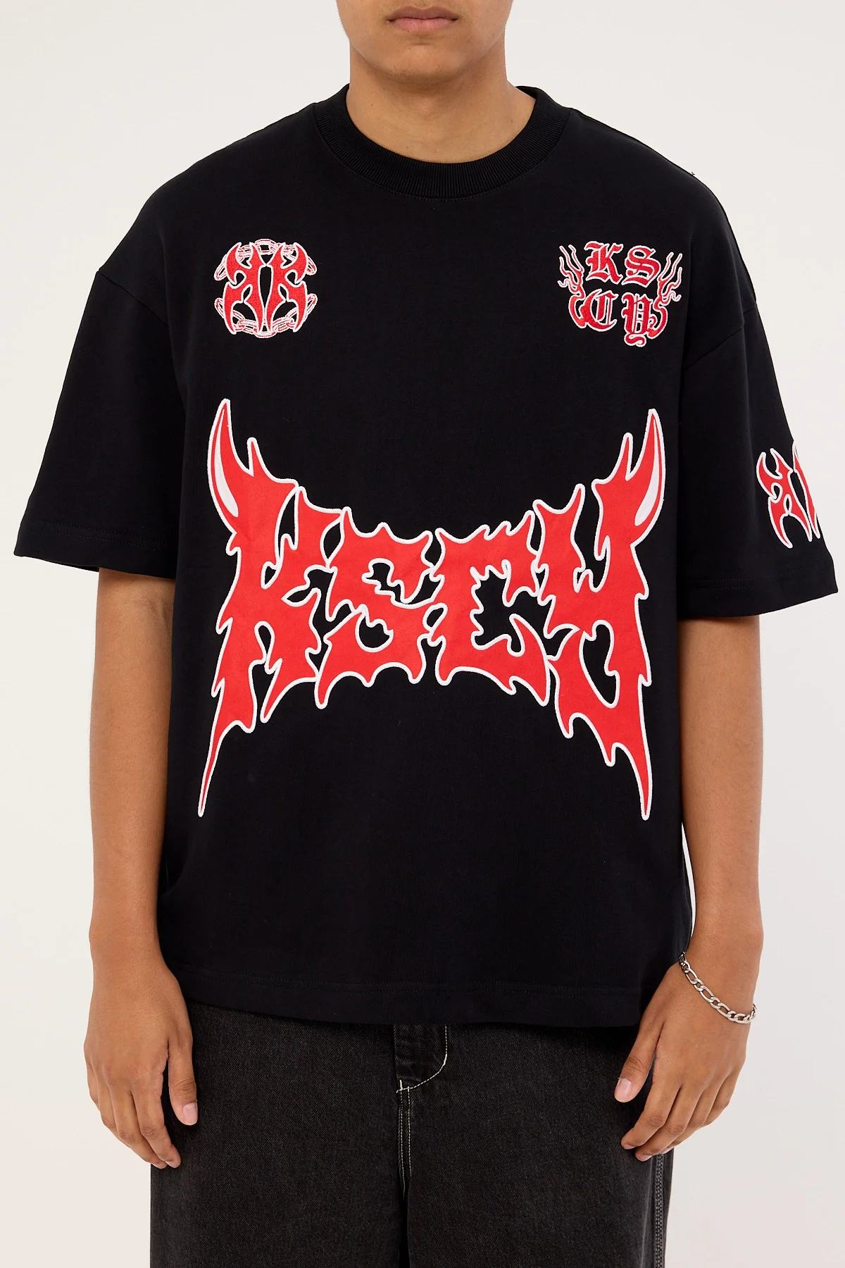 Kiss Chacey Hustler Loopback Street Tee Jet Black - Image 7
