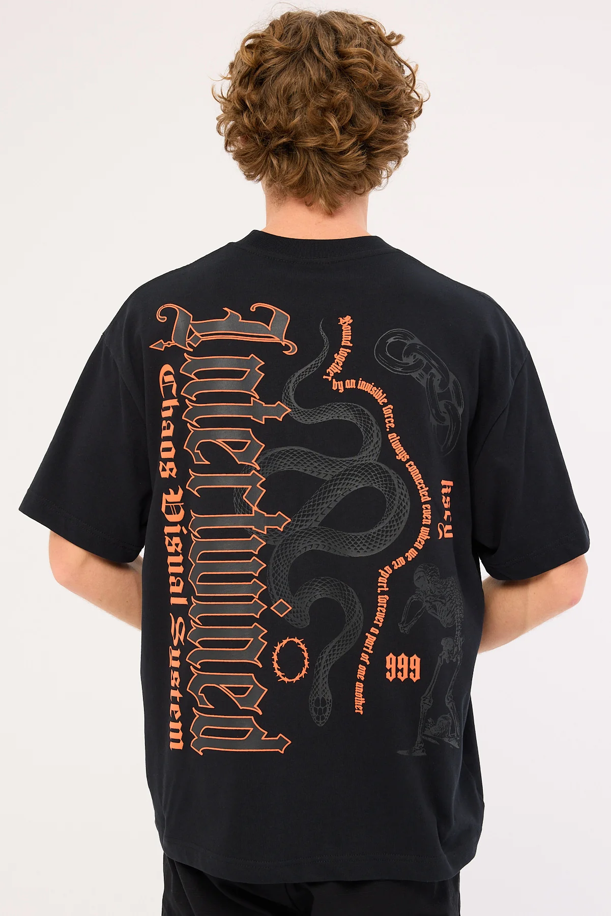 Kiss Chacey Intertwined Street Tee Anthracite Black