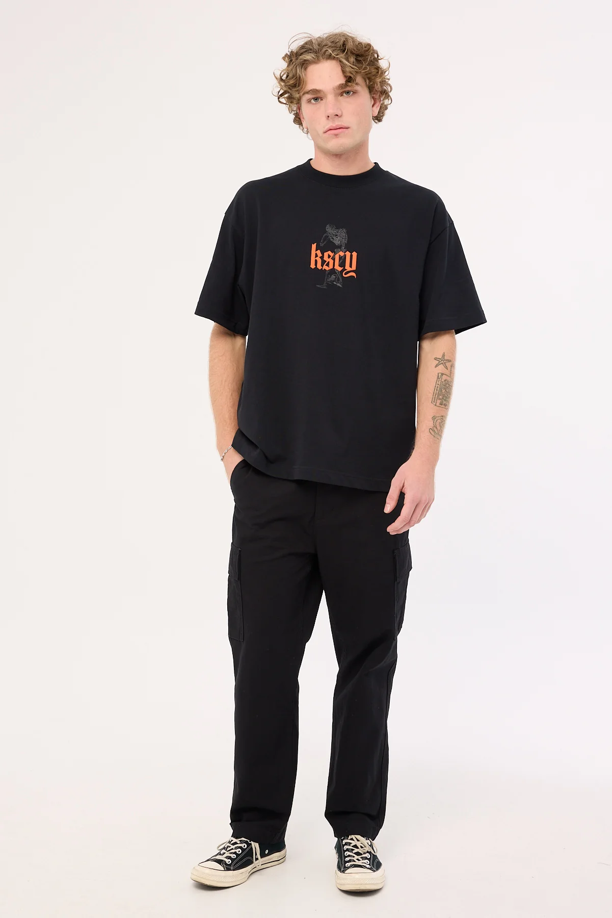 Kiss Chacey Intertwined Street Tee Anthracite Black - Image 3