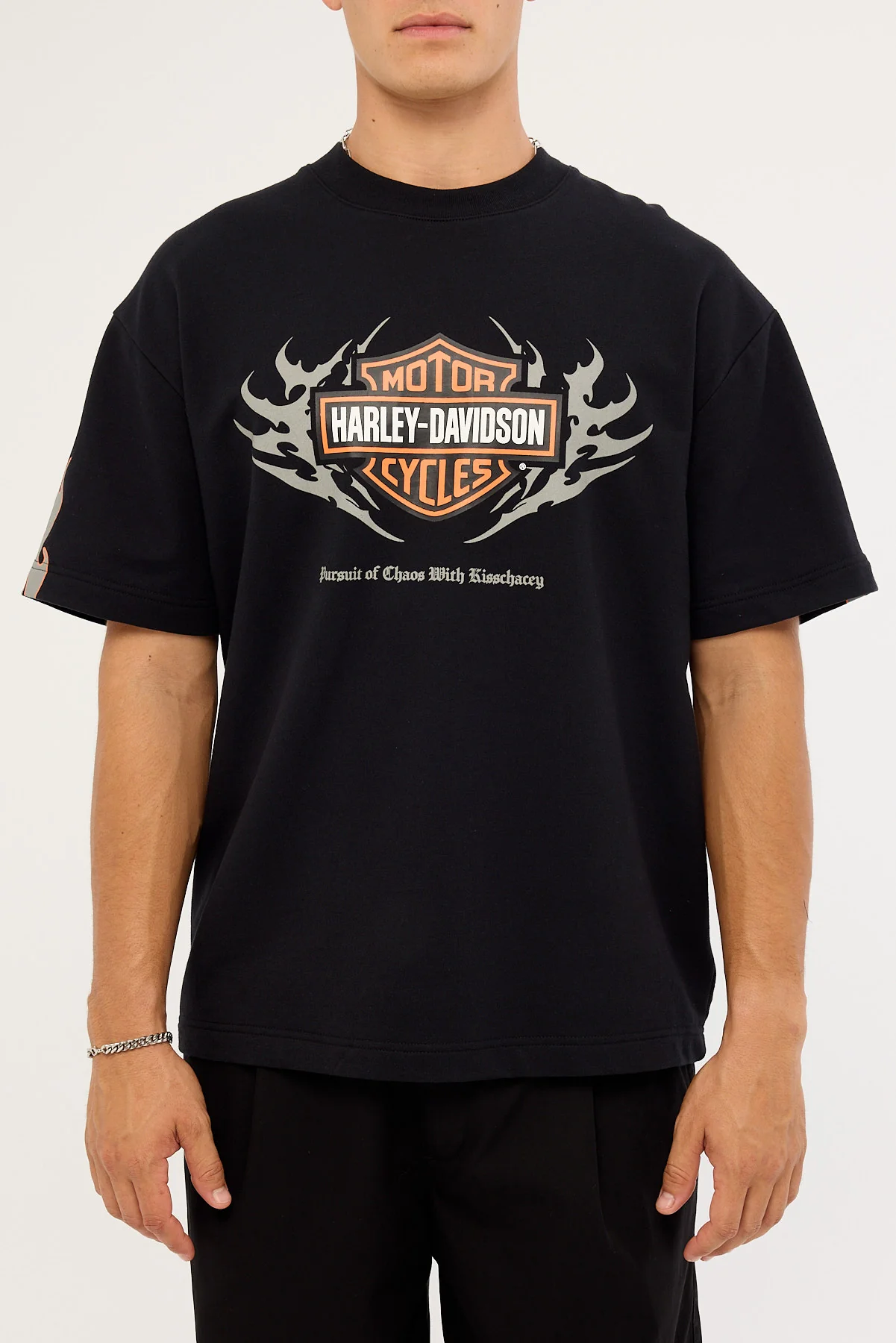 Kiss Chacey KSCY x Harley Davidson Clutch Street Loopback Tee Jet Black - Image 6