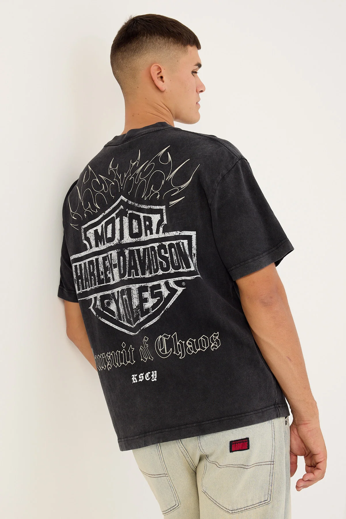 Kiss Chacey KSCY x Harley Davidson Resurgence Street Tee Snow Black
