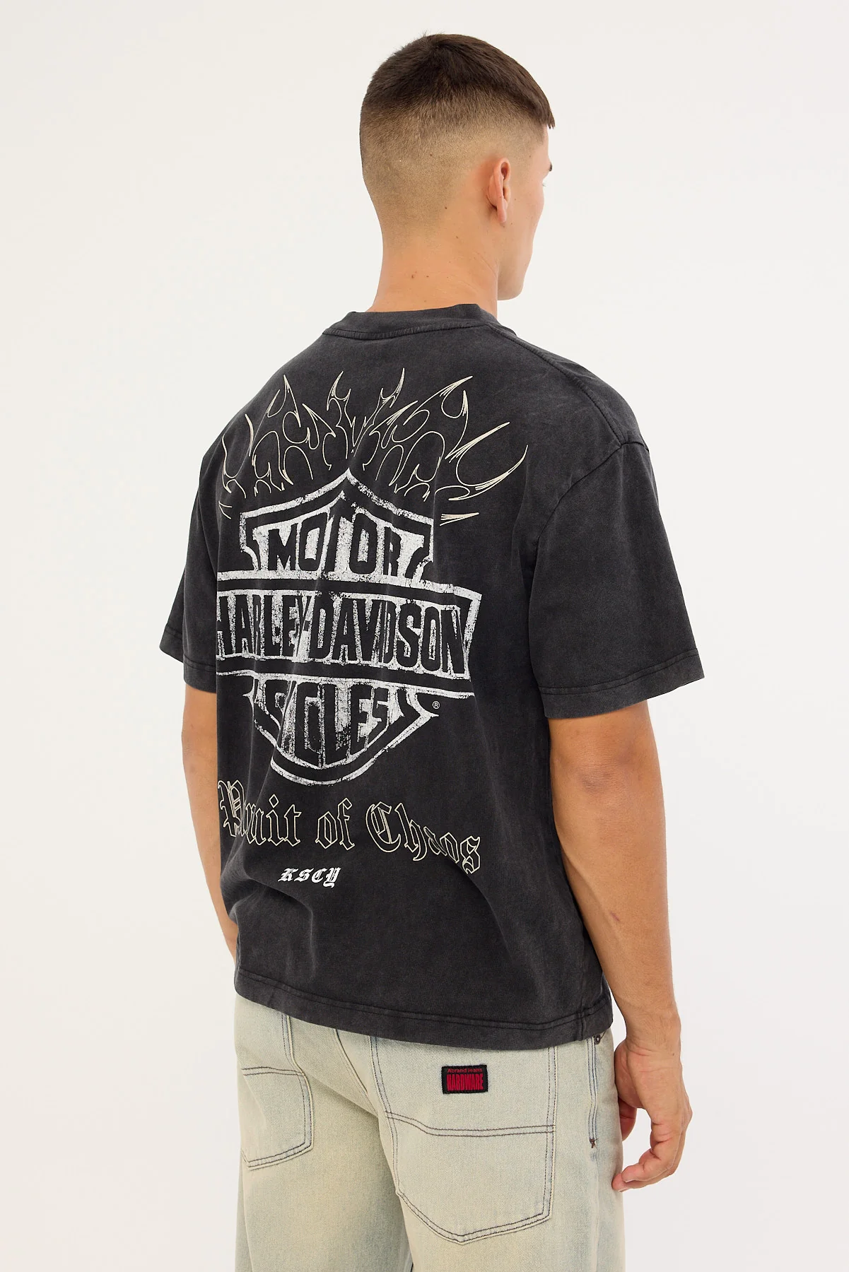 Kiss Chacey KSCY x Harley Davidson Resurgence Street Tee Snow Black - Image 6
