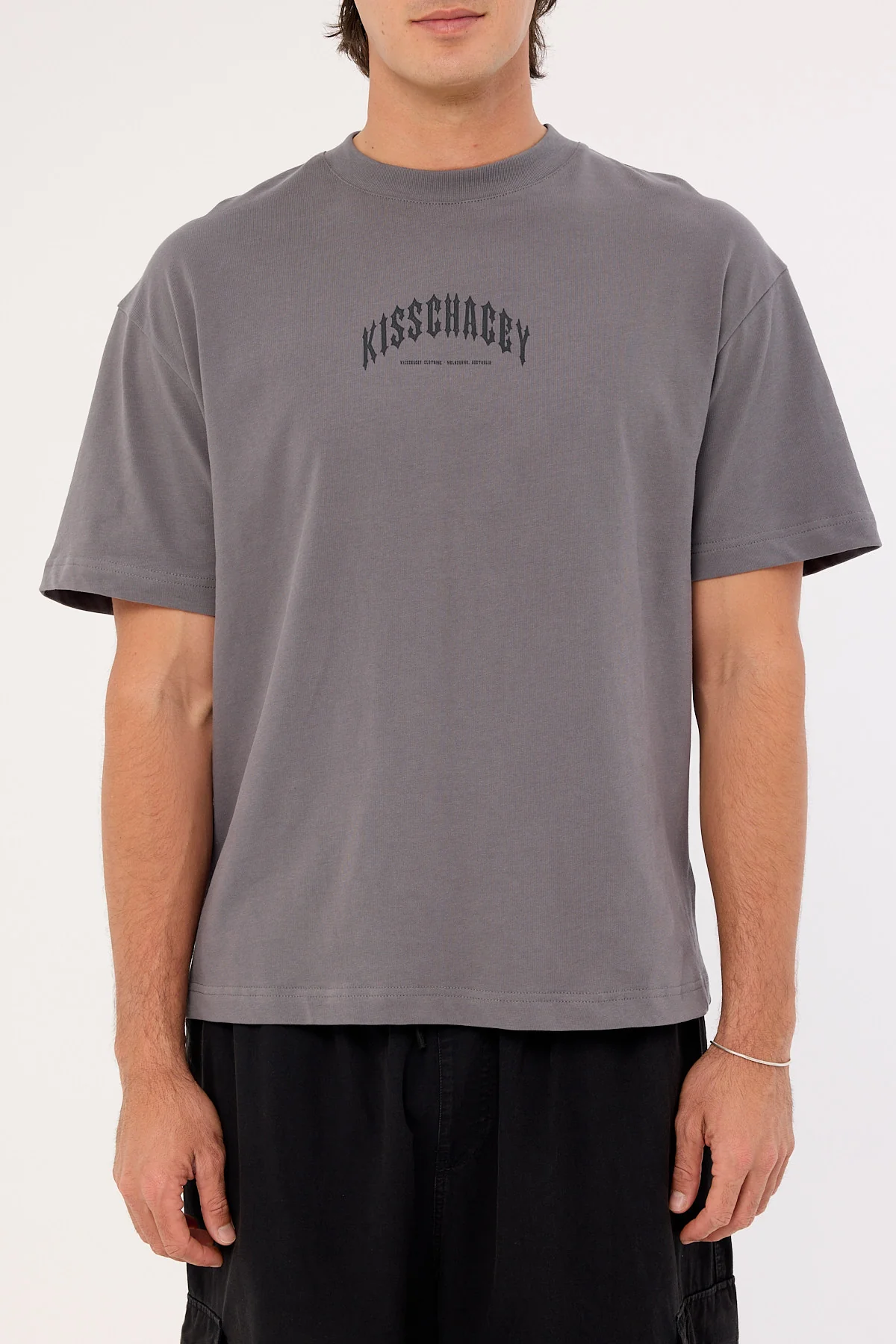 Kiss Chacey Manor Oversized Tee Charcoal - Image 7