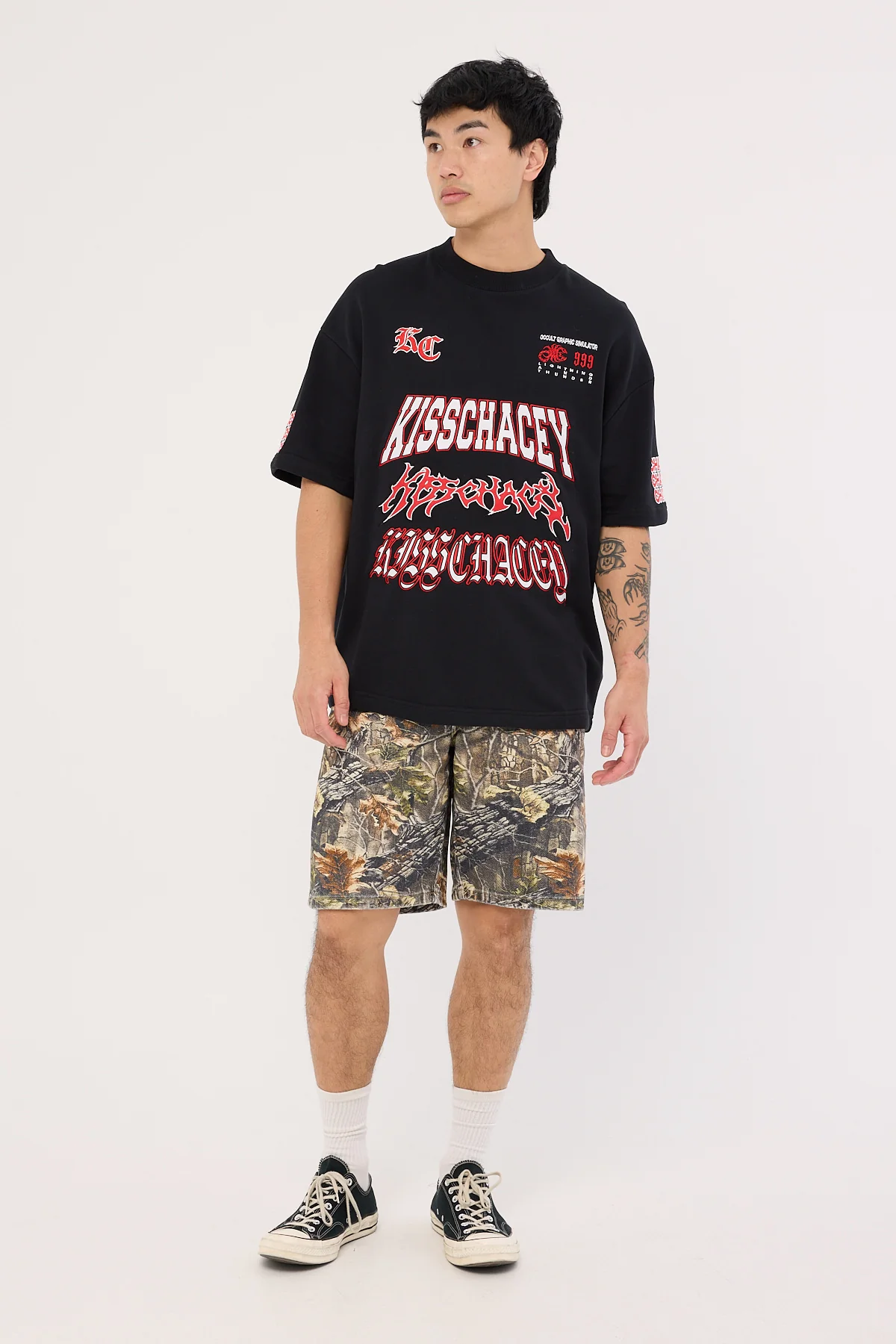 Kiss Chacey Motion Loopback Street Tee Anthracite Black - Image 2