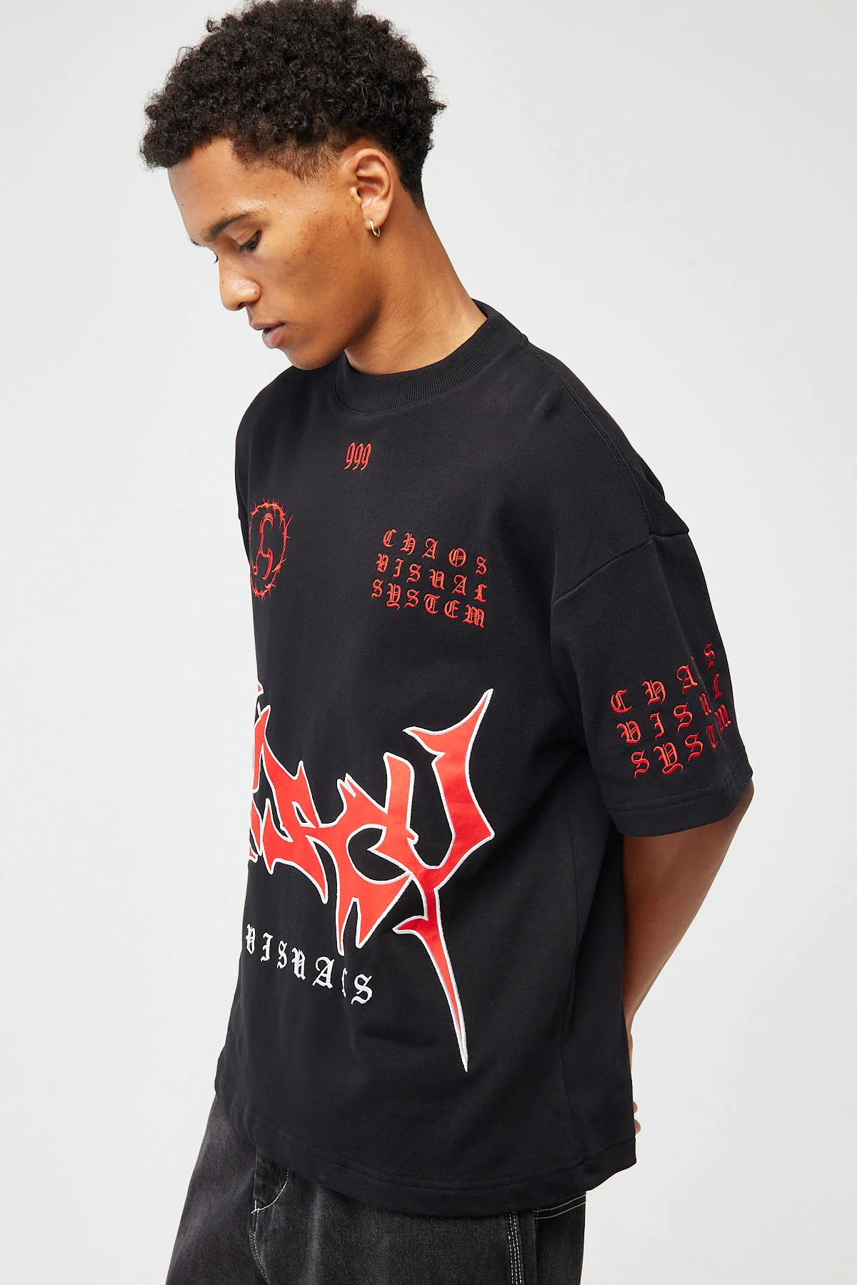 Kiss Chacey Obsidian Loopback Street Tee Jet Black - Image 4