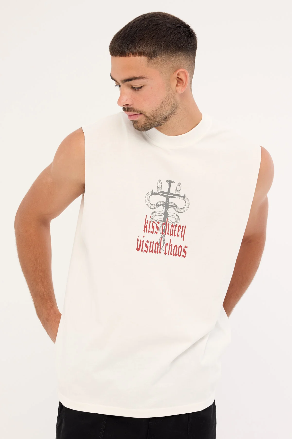 Kiss Chacey Pray Soul Street Muscle Natural White - Image 3
