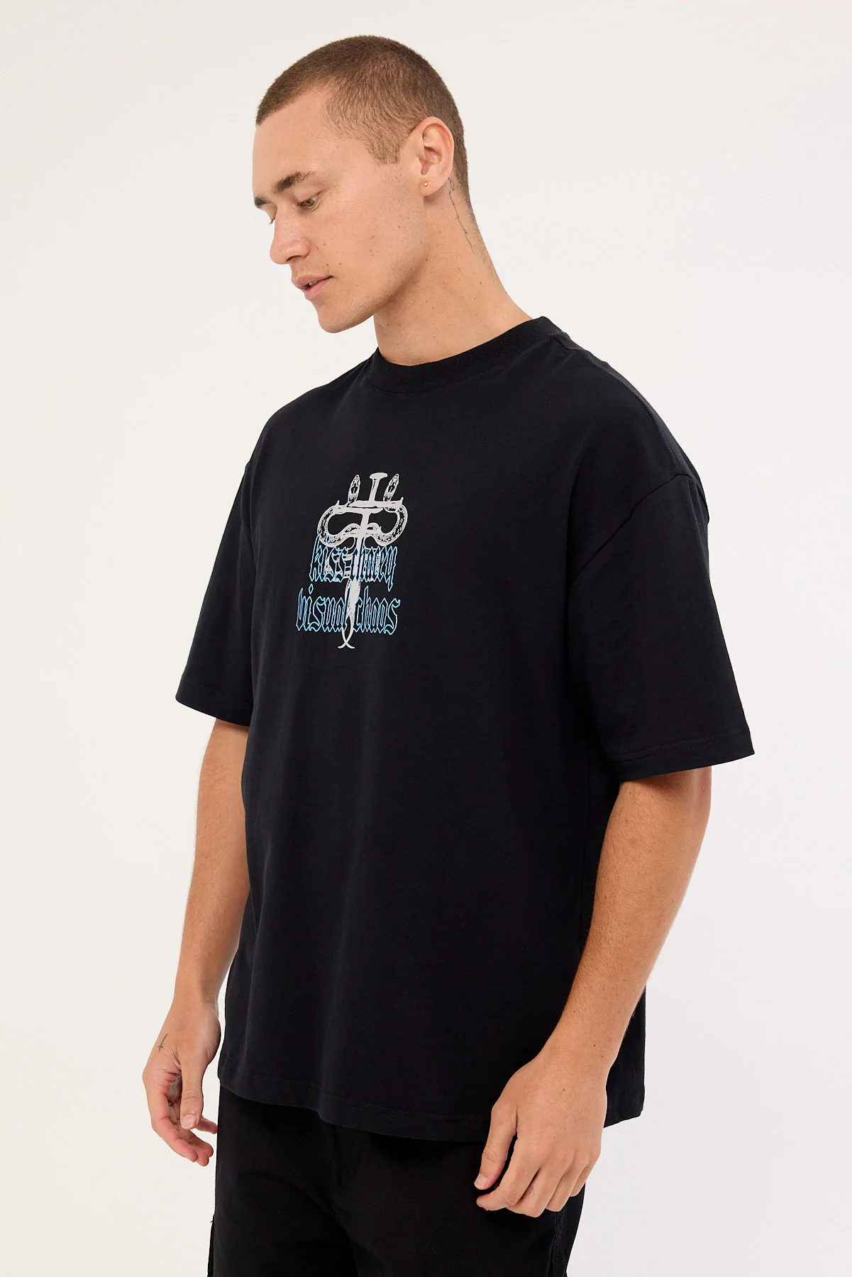 Kiss Chacey Pray Soul Street Tee Jet Black - Image 5