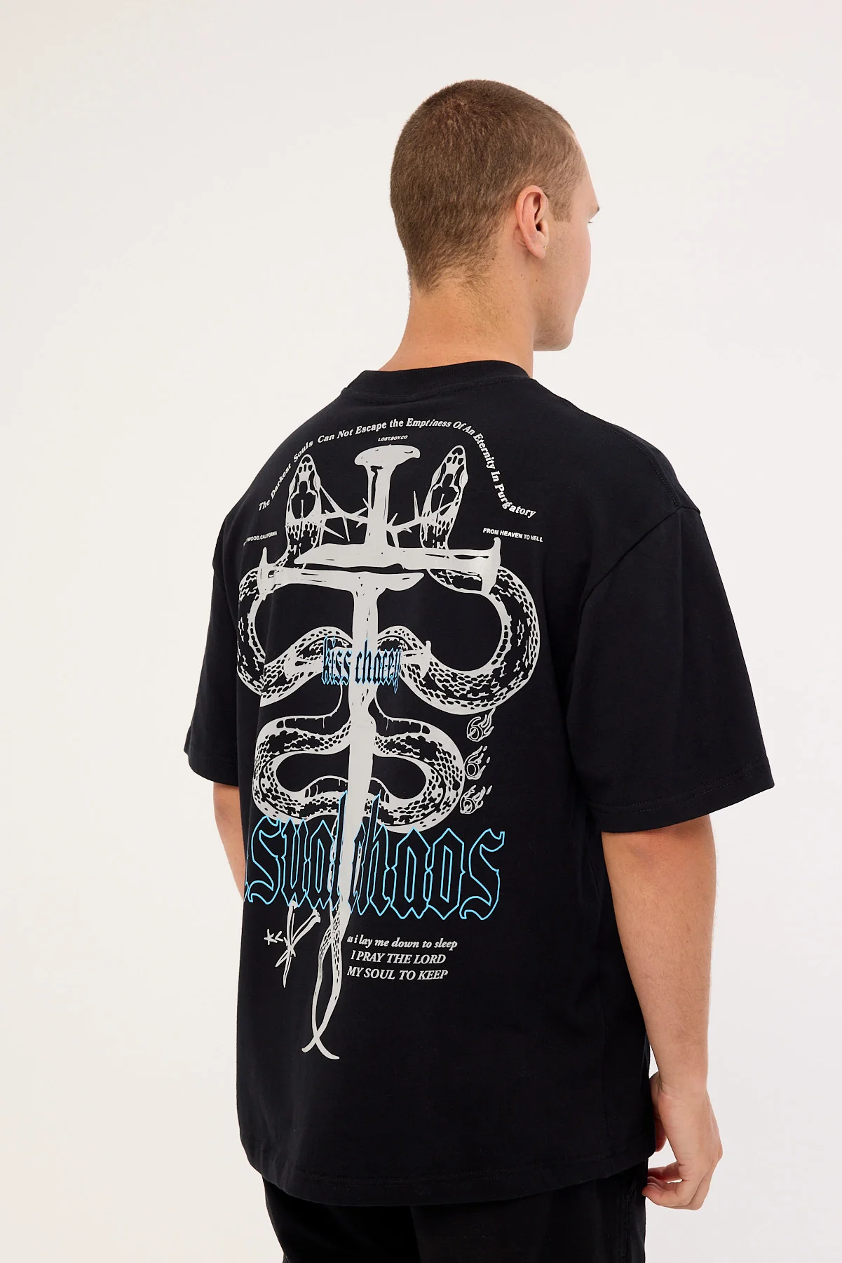 Kiss Chacey Pray Soul Street Tee Jet Black - Image 6