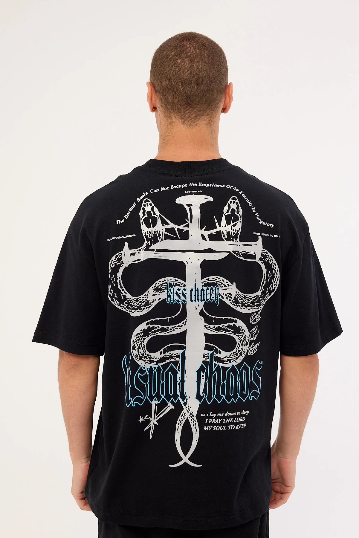 Kiss Chacey Pray Soul Street Tee Jet Black - Image 7