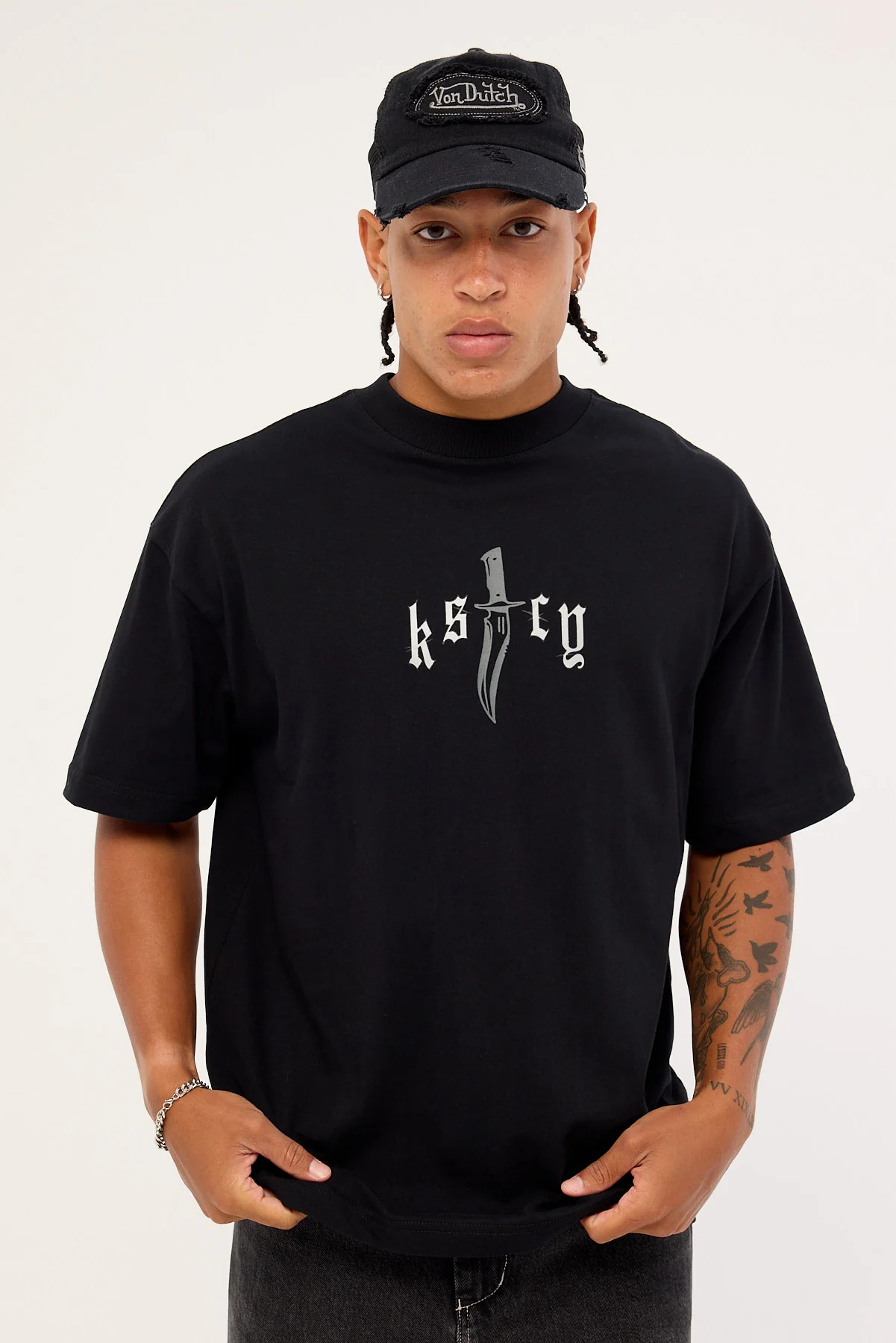 Kiss Chacey Rambo Street Tee Jet Black - Image 3