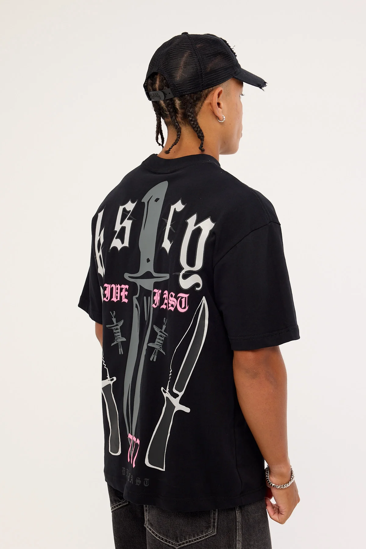 Kiss Chacey Rambo Street Tee Jet Black - Image 5