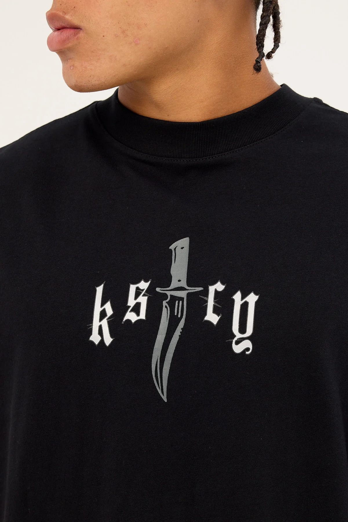 Kiss Chacey Rambo Street Tee Jet Black - Image 6