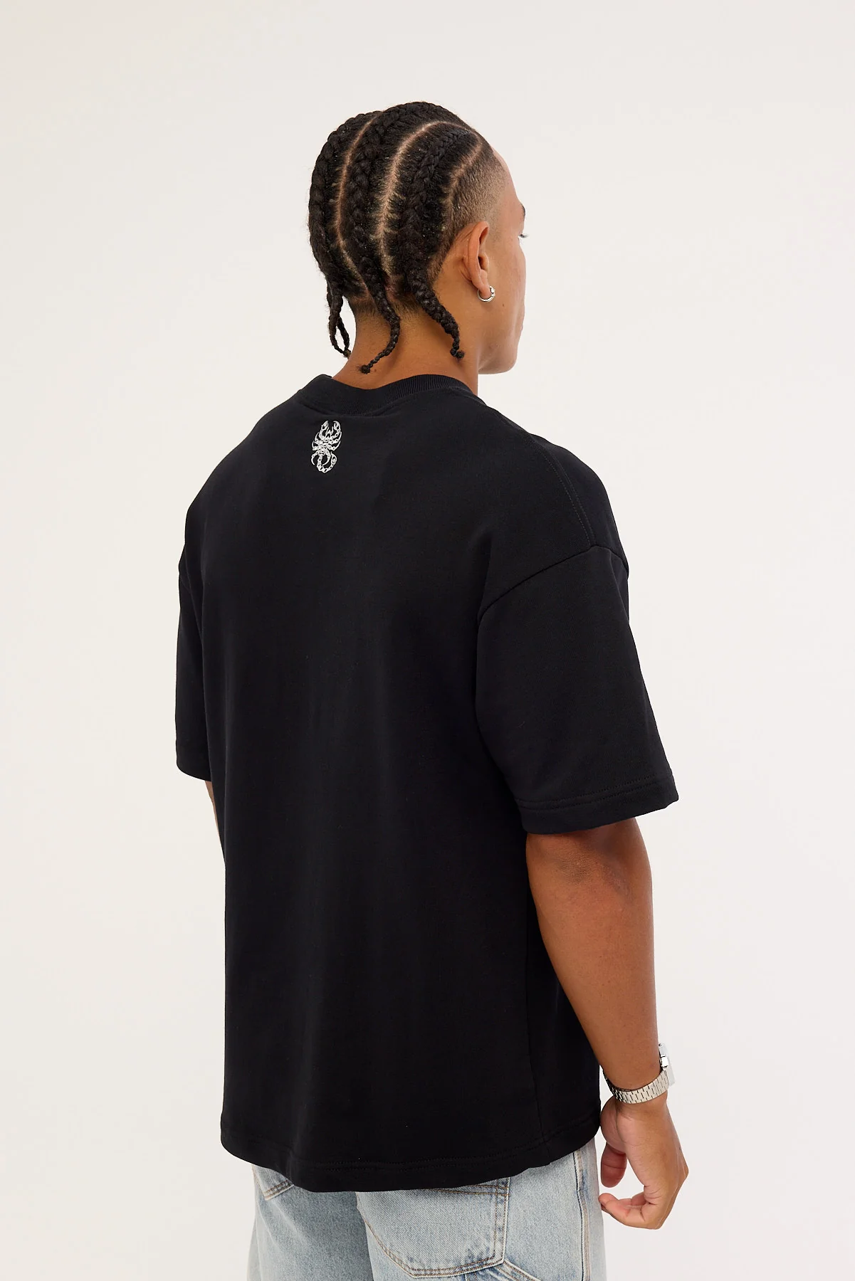 Kiss Chacey Scyth Loopback Street Tee Jet Black - Image 4