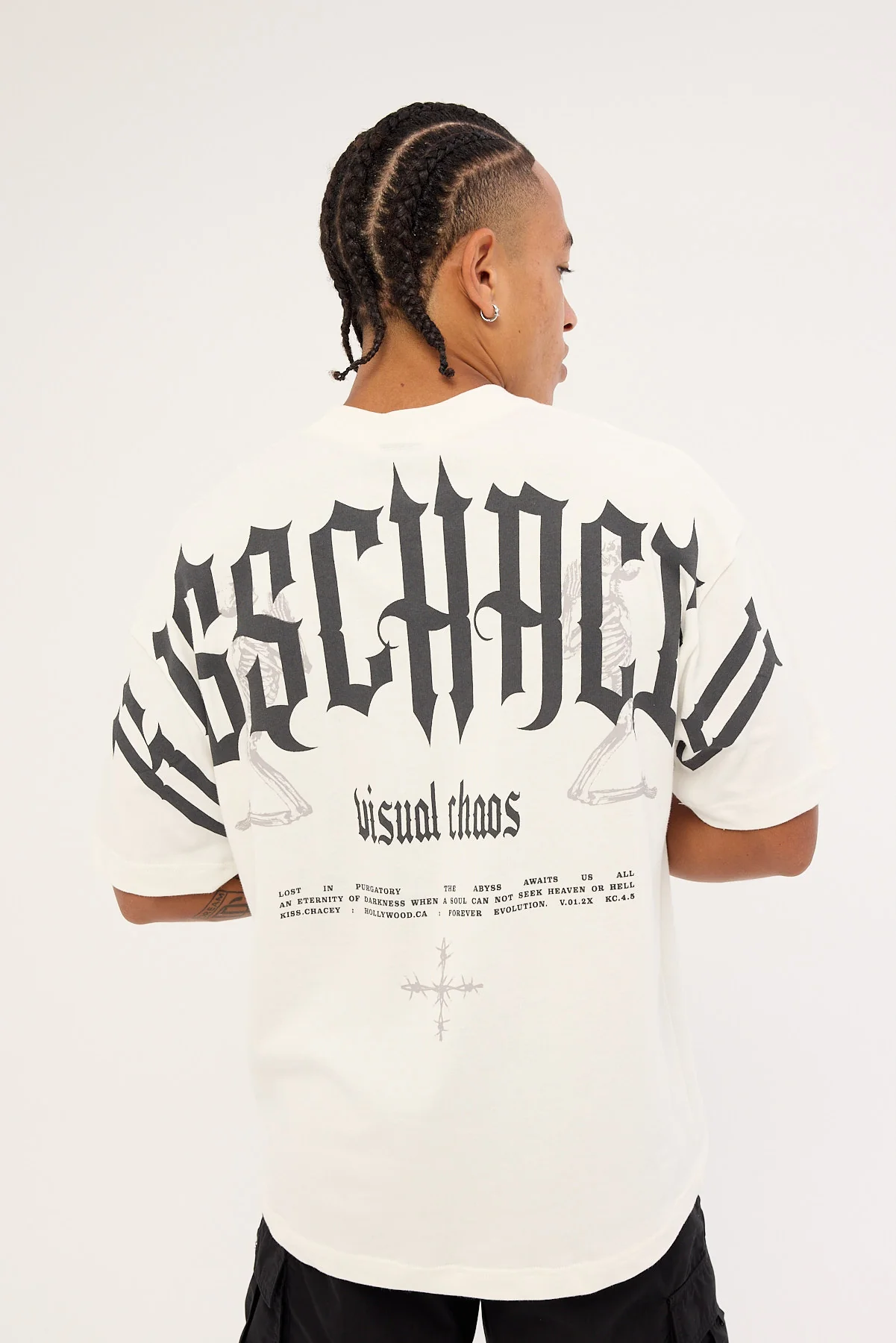 Kiss Chacey Seek Heaven Street Tee Natural White