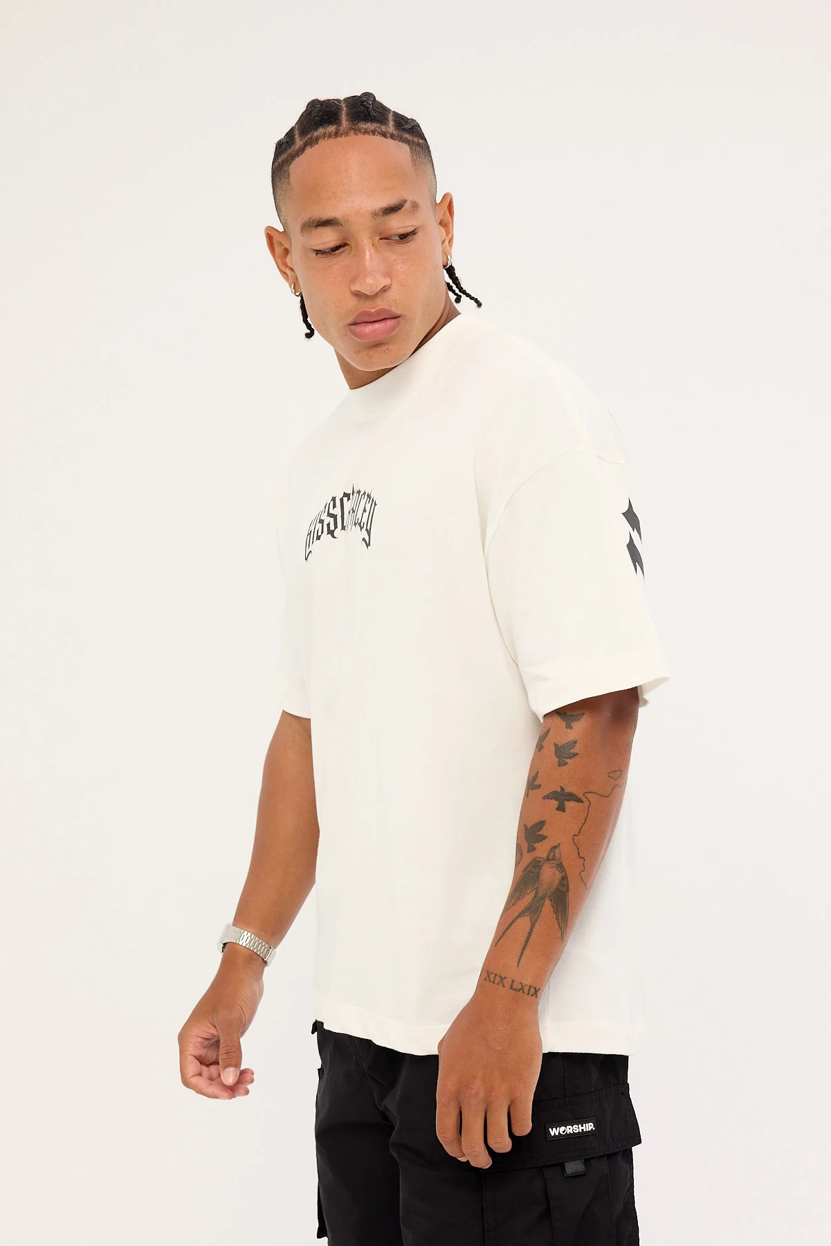 Kiss Chacey Seek Heaven Street Tee Natural White - Image 4