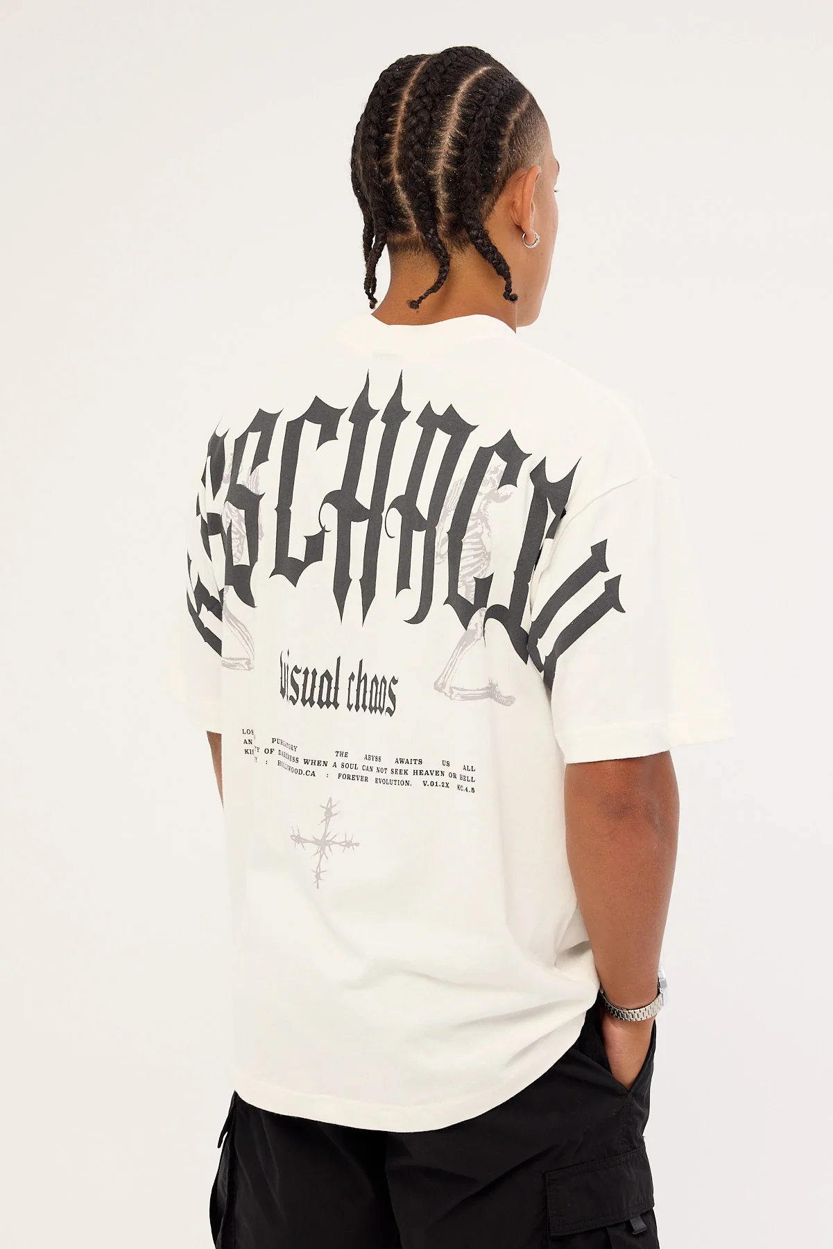 Kiss Chacey Seek Heaven Street Tee Natural White - Image 5