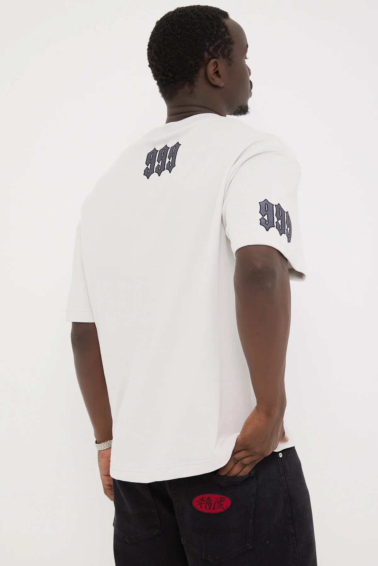 Kiss Chacey Shake Loopback Street Tee Glacier Grey - Image 5
