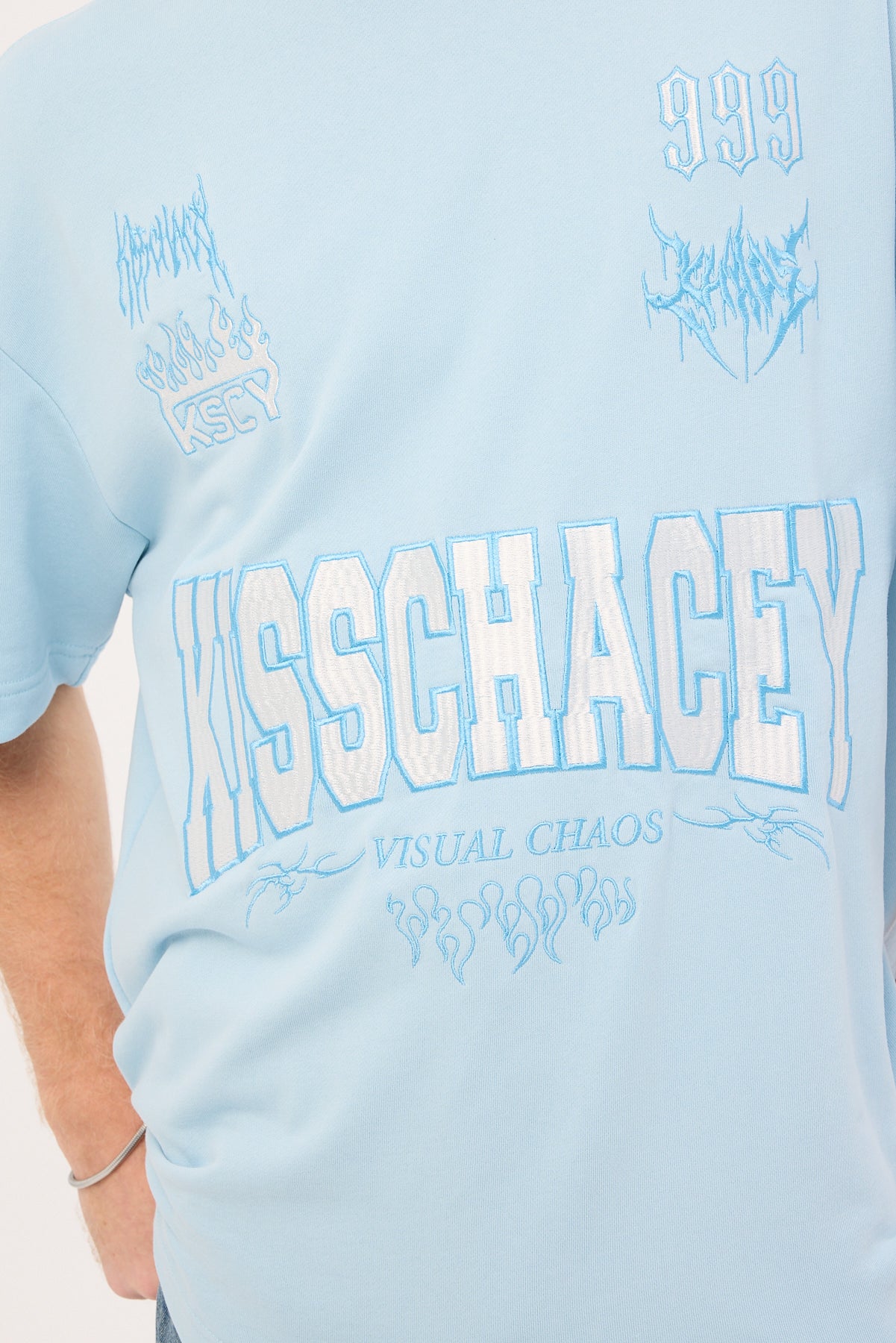 Kiss Chacey Slasher Street Tee Baby Blue - Image 4