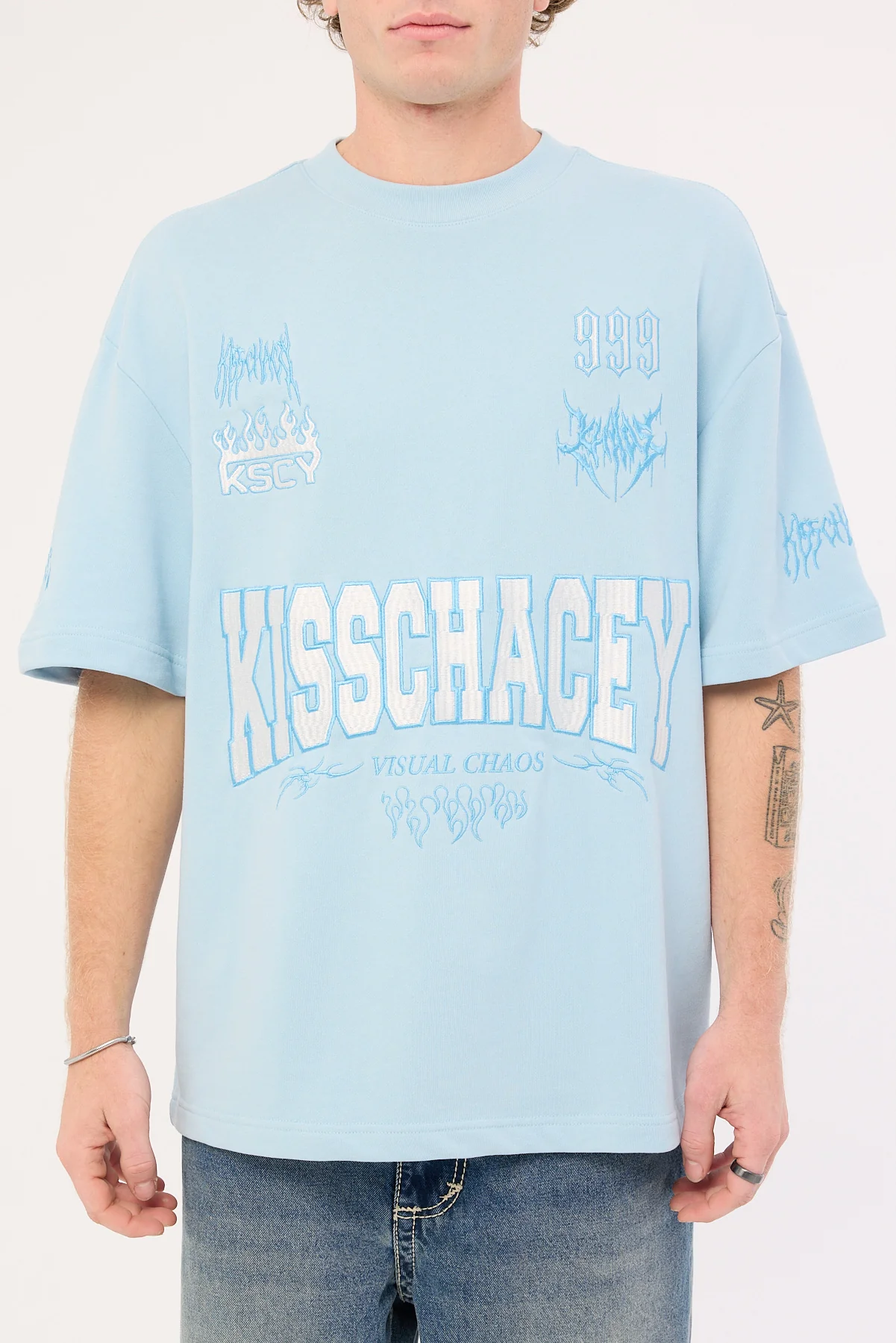 Kiss Chacey Slasher Street Tee Baby Blue - Image 7