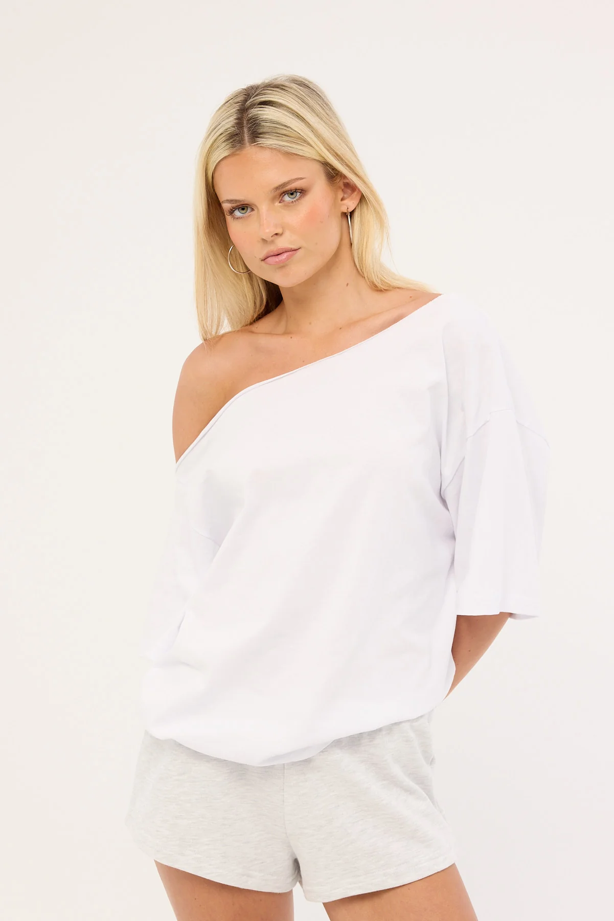 L&t Hailee Low Rise Lounge Shorts Grey Marle - Image 2
