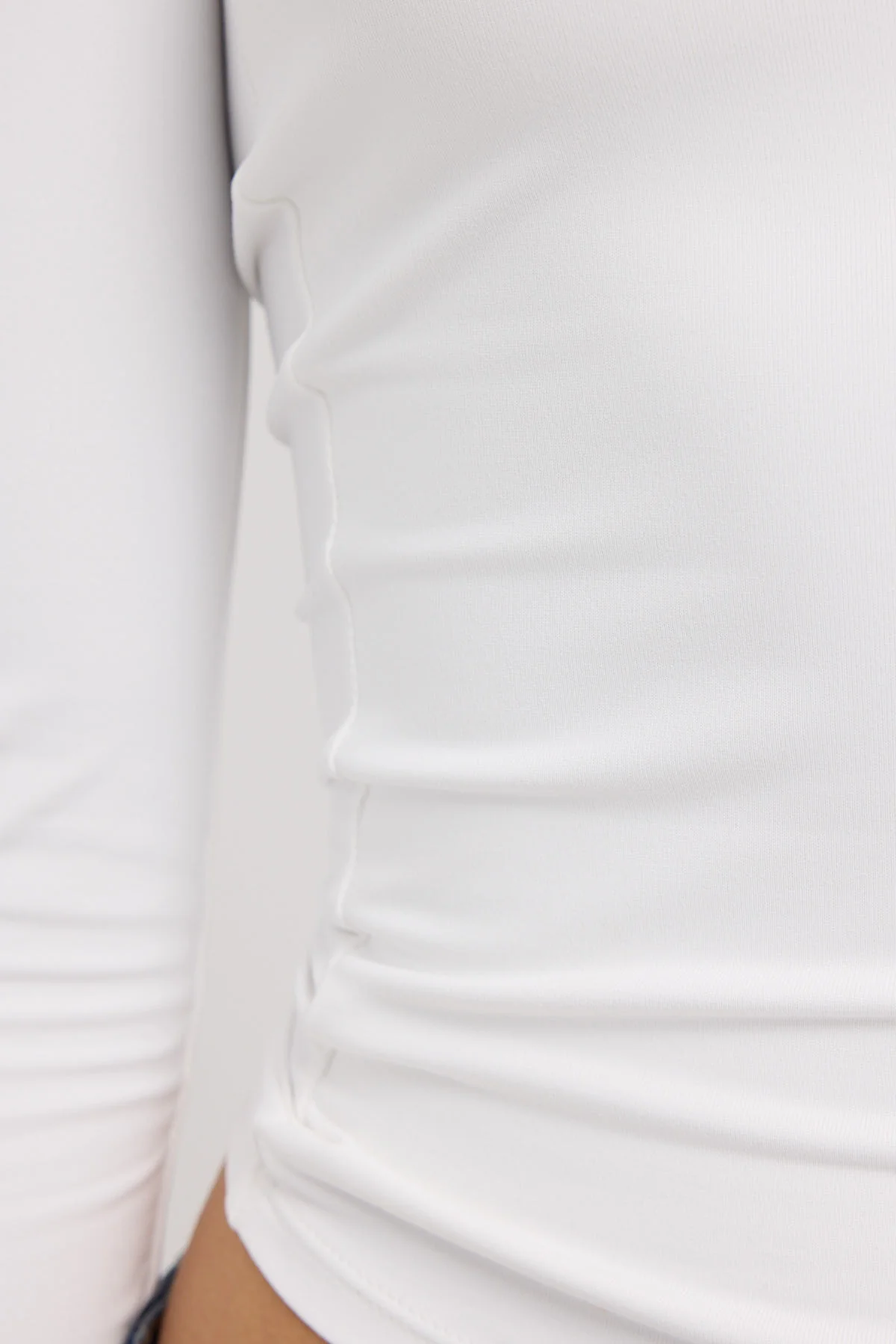 L&t Long Sleeve Scoop Neck Tee White - Image 8