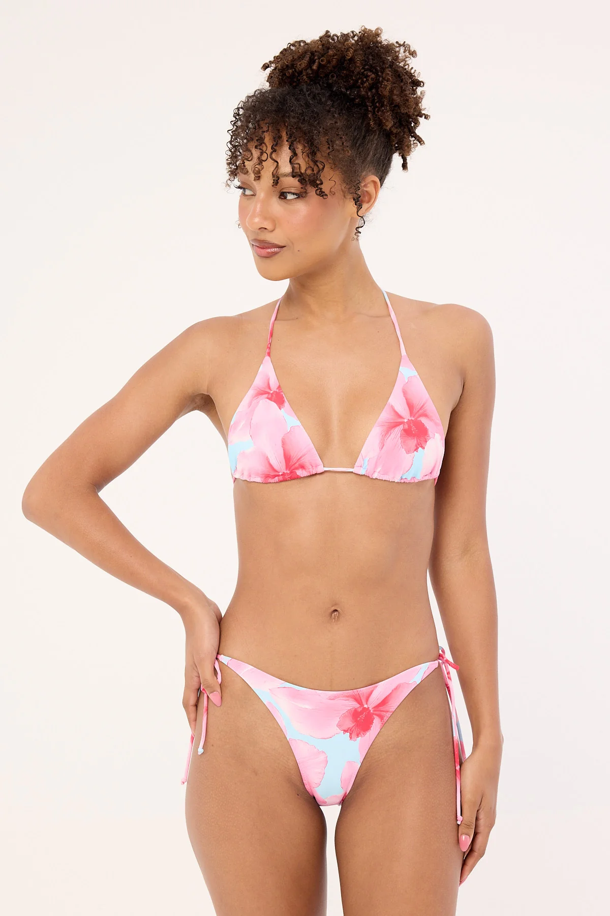L&t Loula Bloom Bikini Bottom Blue Print - Image 2