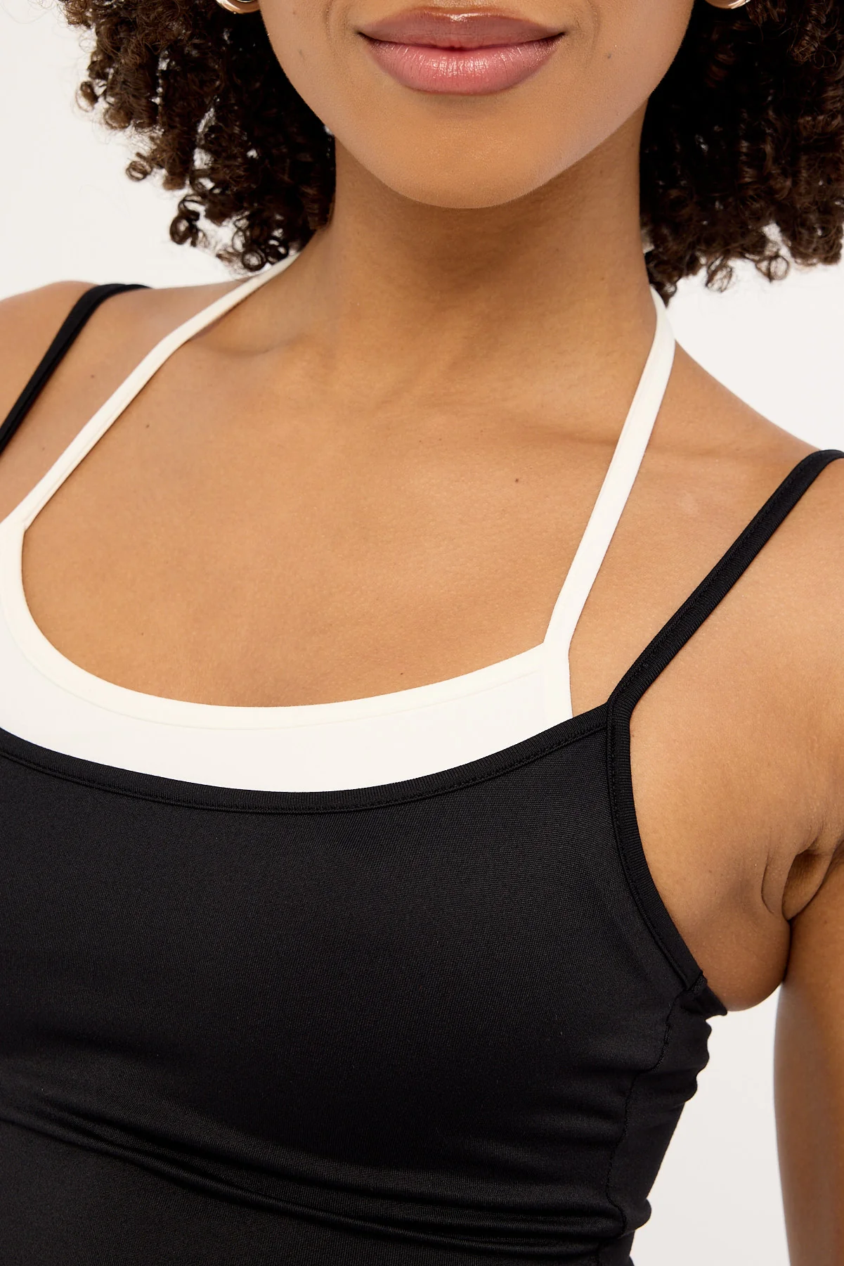 L&t Payton Layered Cami Top Black - Image 3