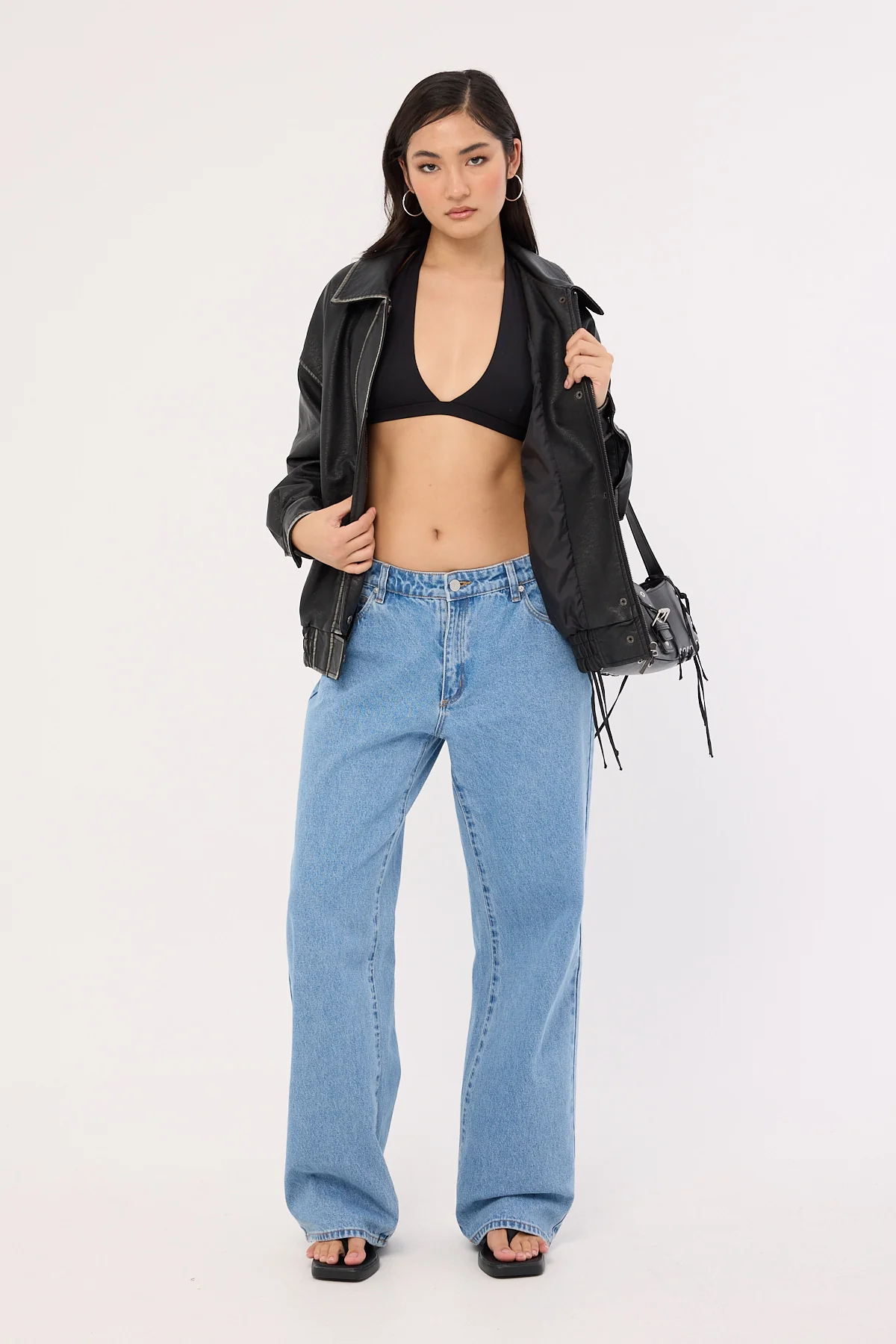 L&t Recycled Halter Bralette Black - Image 2