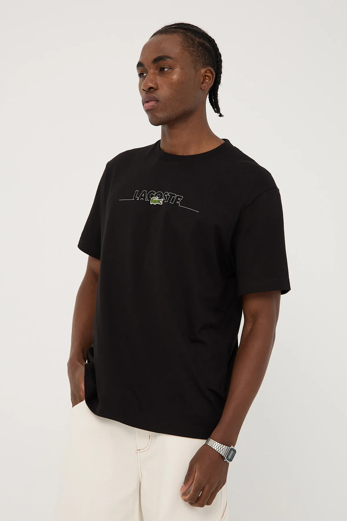 Lacoste Made in France Tee Black - Image 3