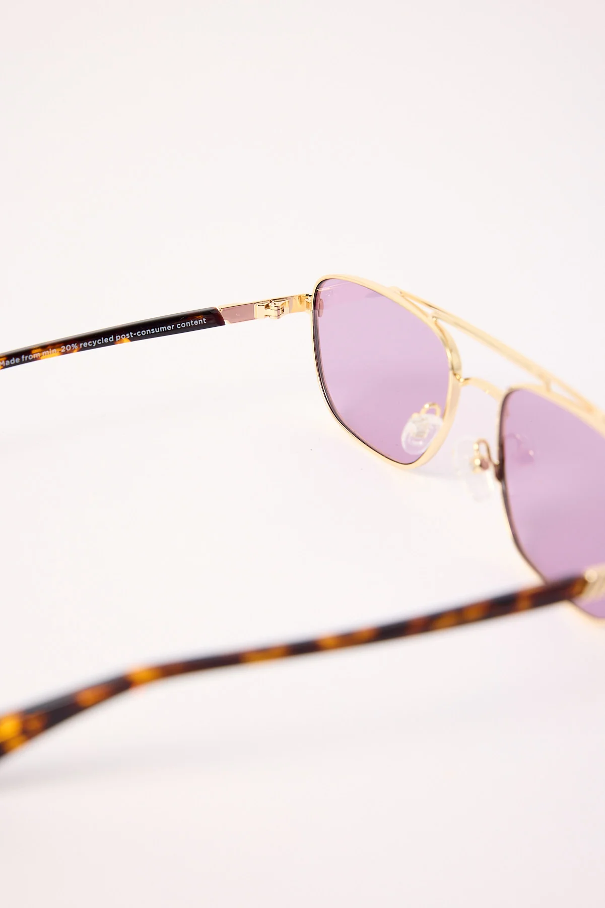 Le Specs Le Mimi Gold Violet Mono - Image 3