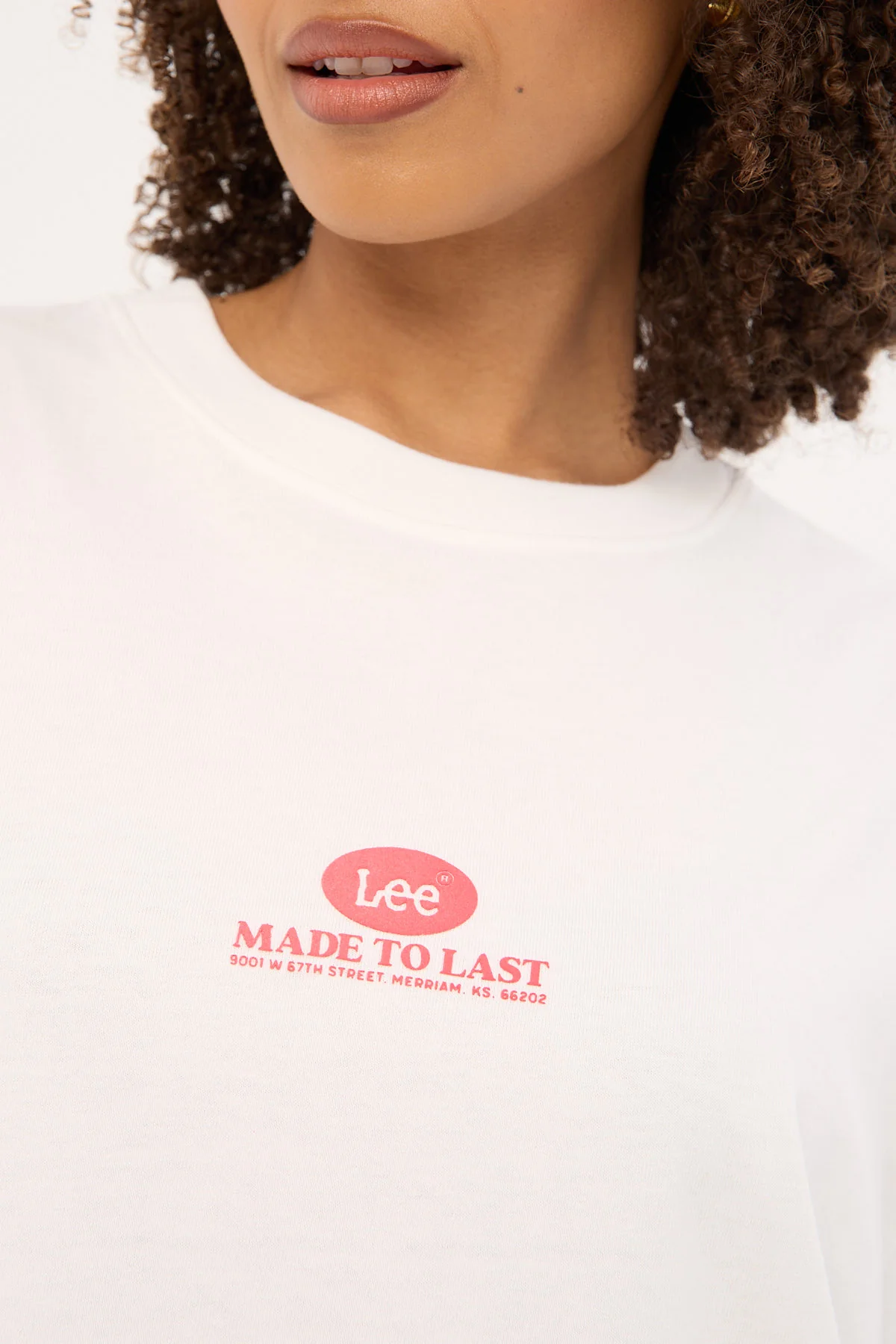 Lee Billboard Baggy Tee Optic White - Image 7