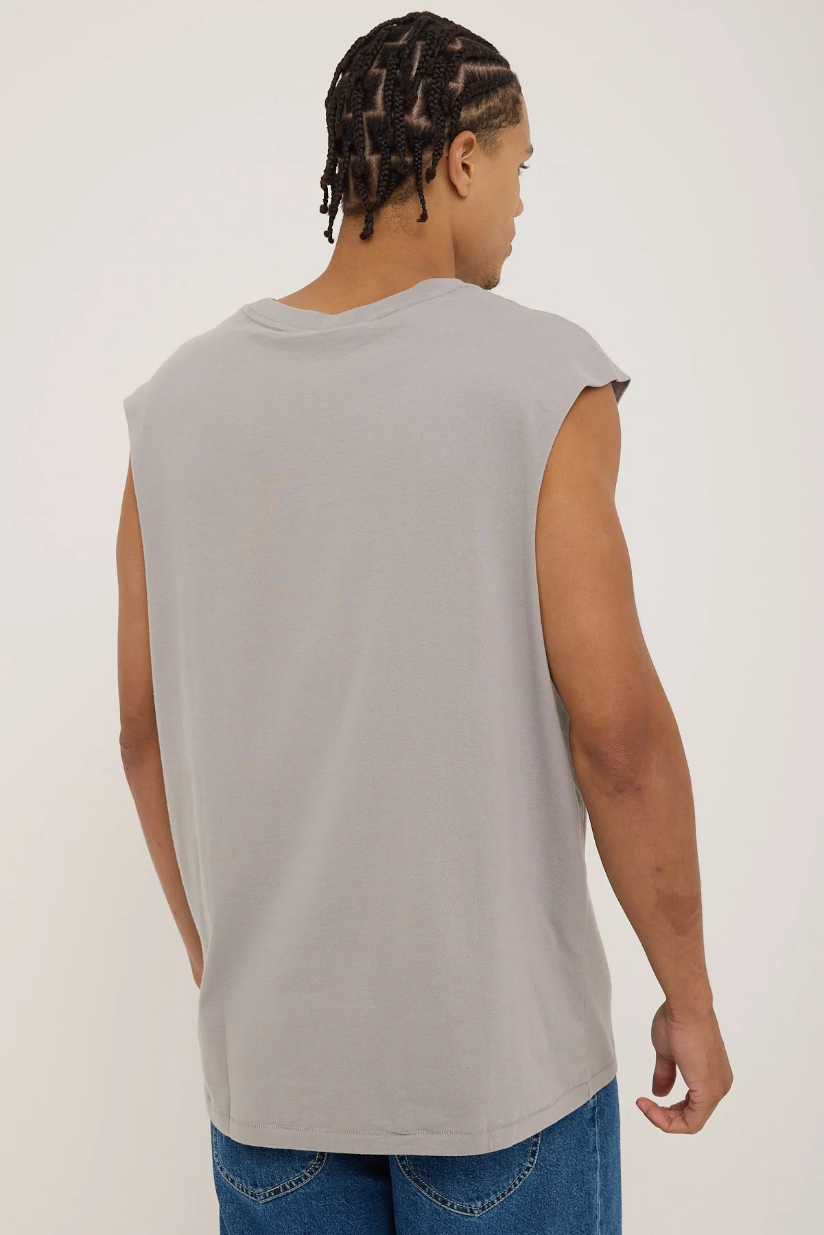 Lee Denim Co Muscle Tee Stone Steel - Image 5