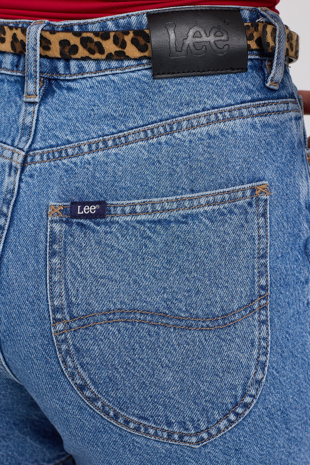 Lee High Moms Denim Short Bold Blue - Image 5