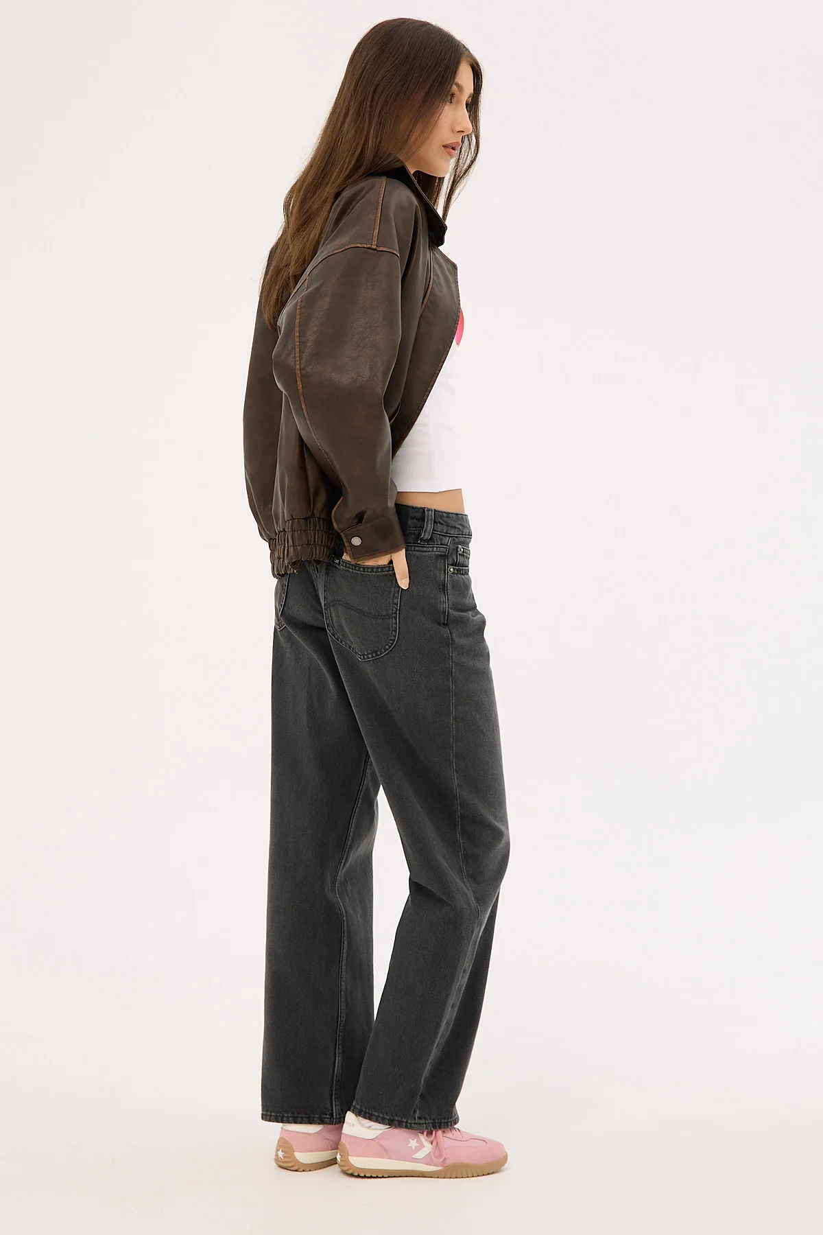 Lee Low Baggy Jean Asphalt - Image 5