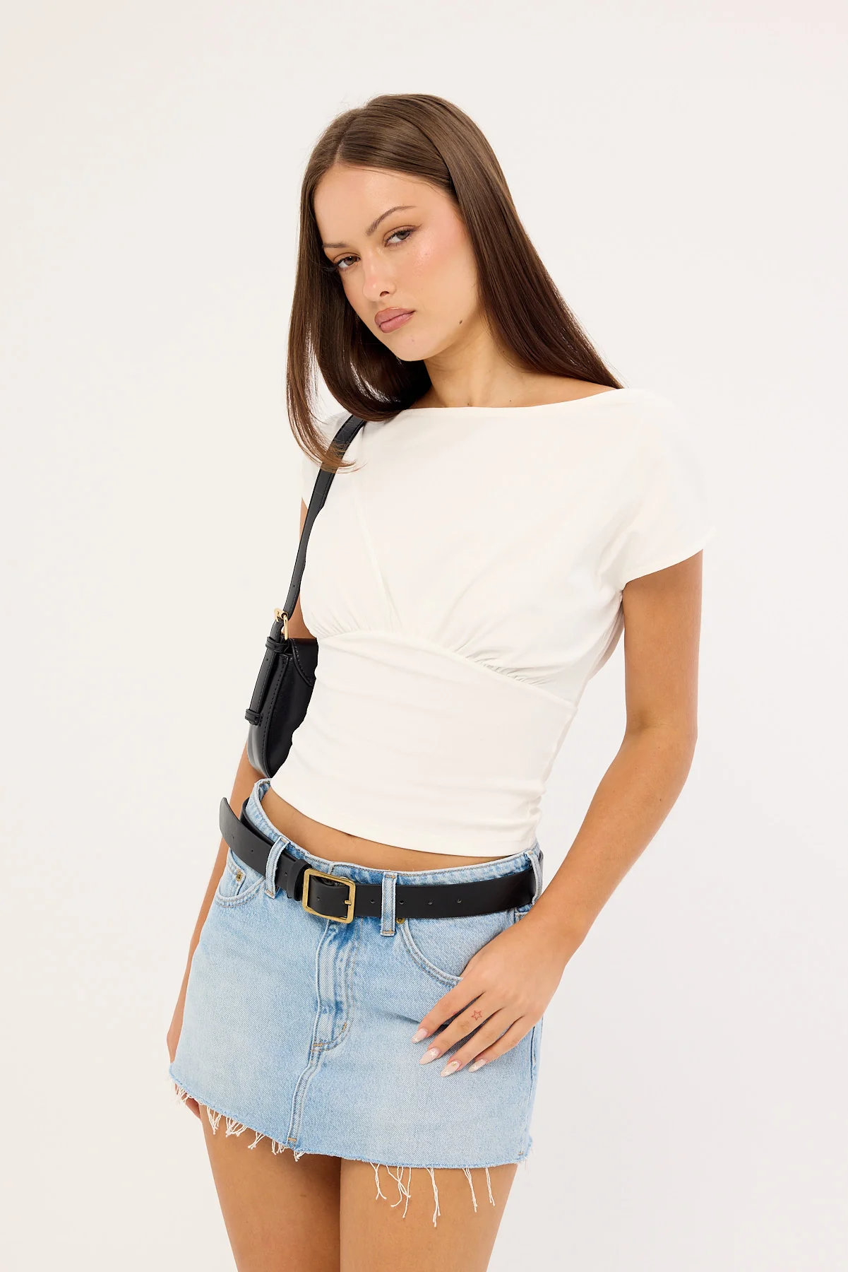Lee Low Relaxed Mini Skirt Side Street Fade - Image 3