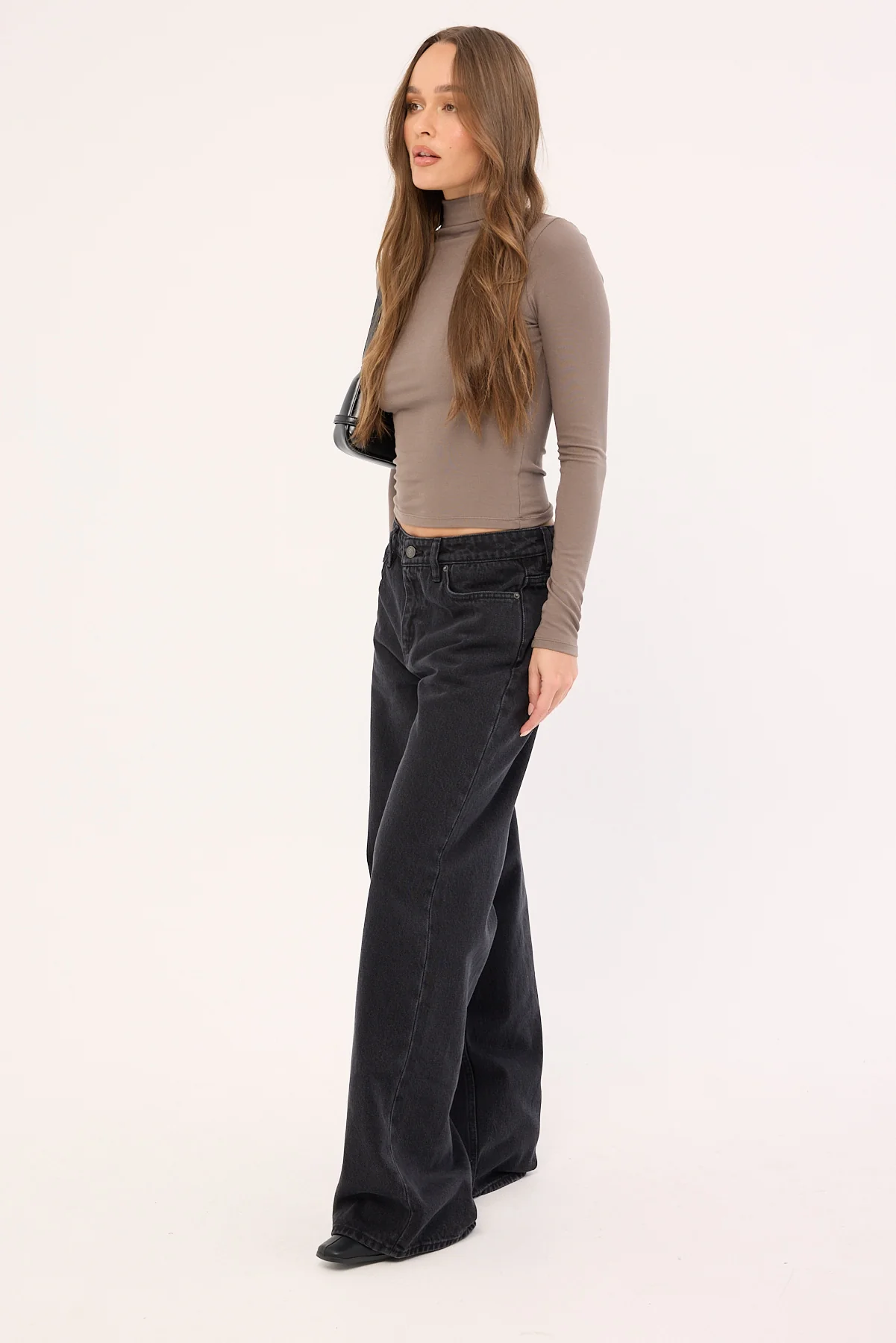 Lee Low Slouch Jean Black Super Used - Image 4