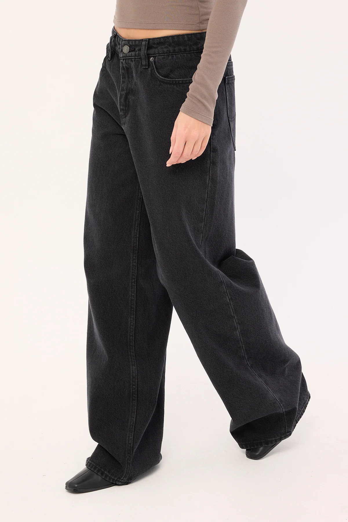 Lee Low Slouch Jean Black Super Used - Image 5