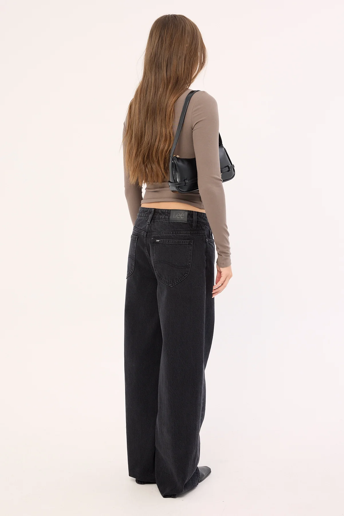 Lee Low Slouch Jean Black Super Used - Image 6