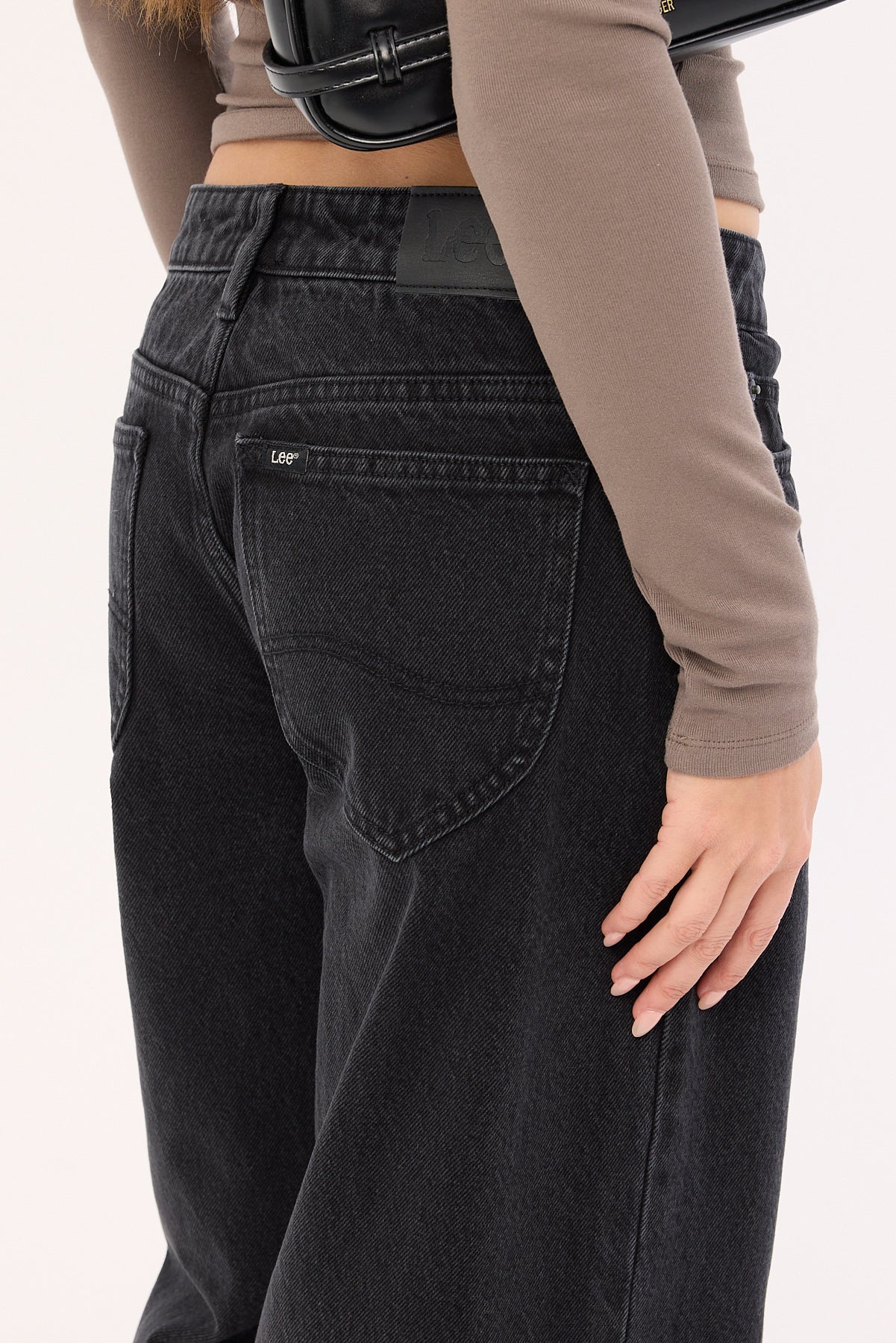 Lee Low Slouch Jean Black Super Used - Image 7