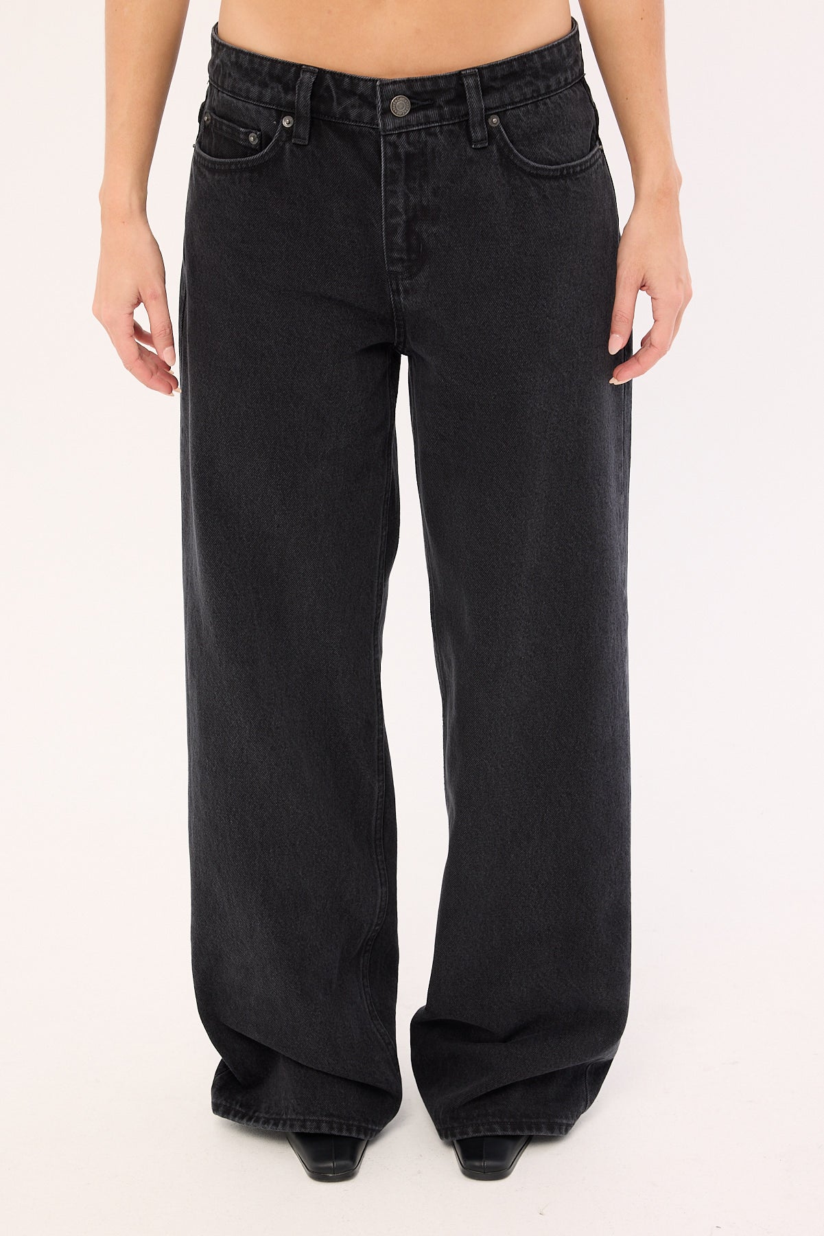 Lee Low Slouch Jean Black Super Used - Image 8