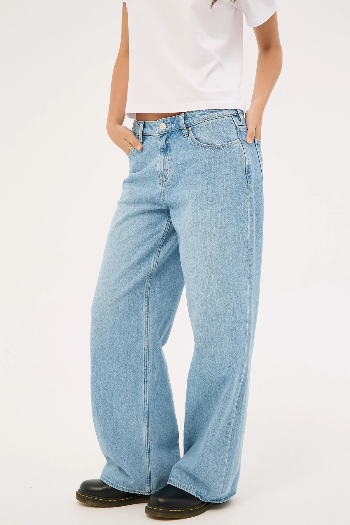 Lee Low Slouch Jean Skyline Blue - Image 5