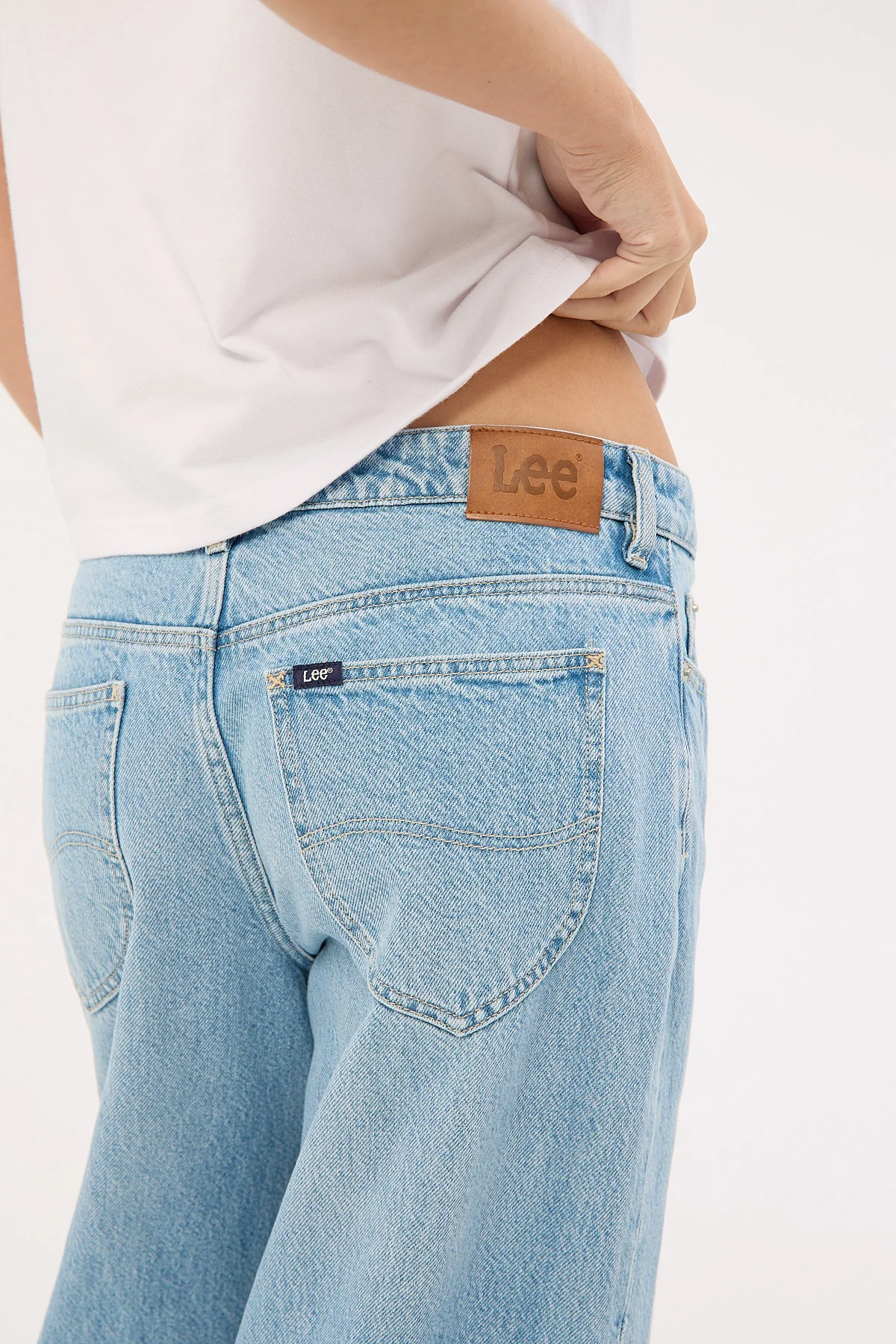 Lee Low Slouch Jean Skyline Blue - Image 8