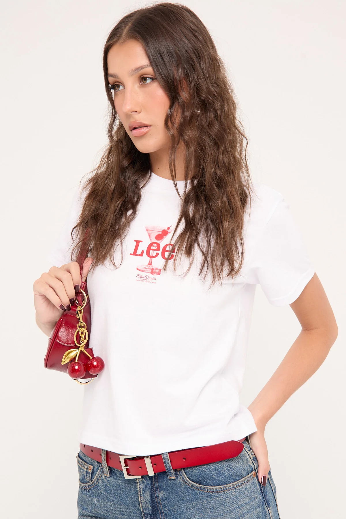 Lee Martini Shrunken Tee Optic White - Image 3