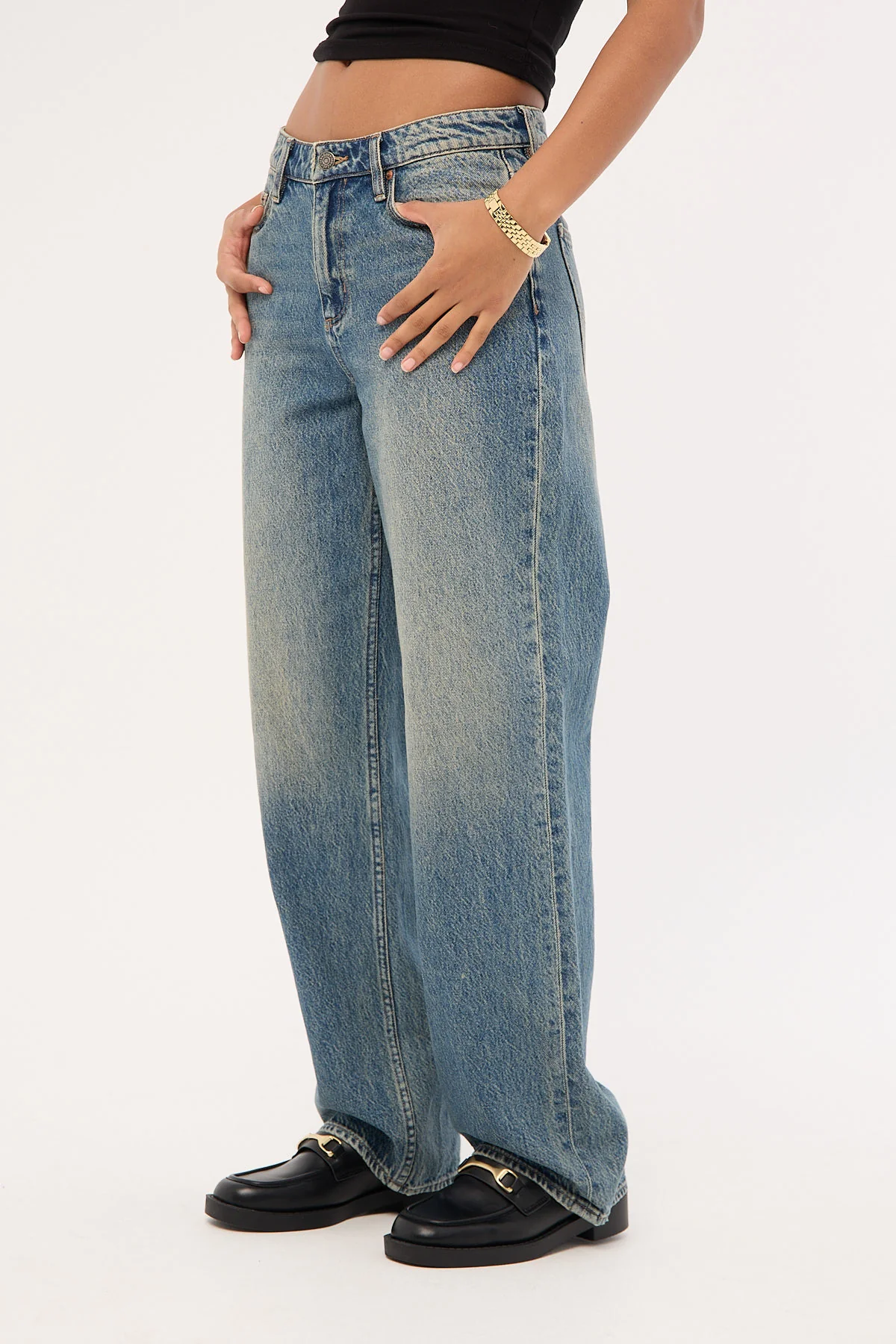 Lee Mid Baggy Jean Indigo Haze - Image 4