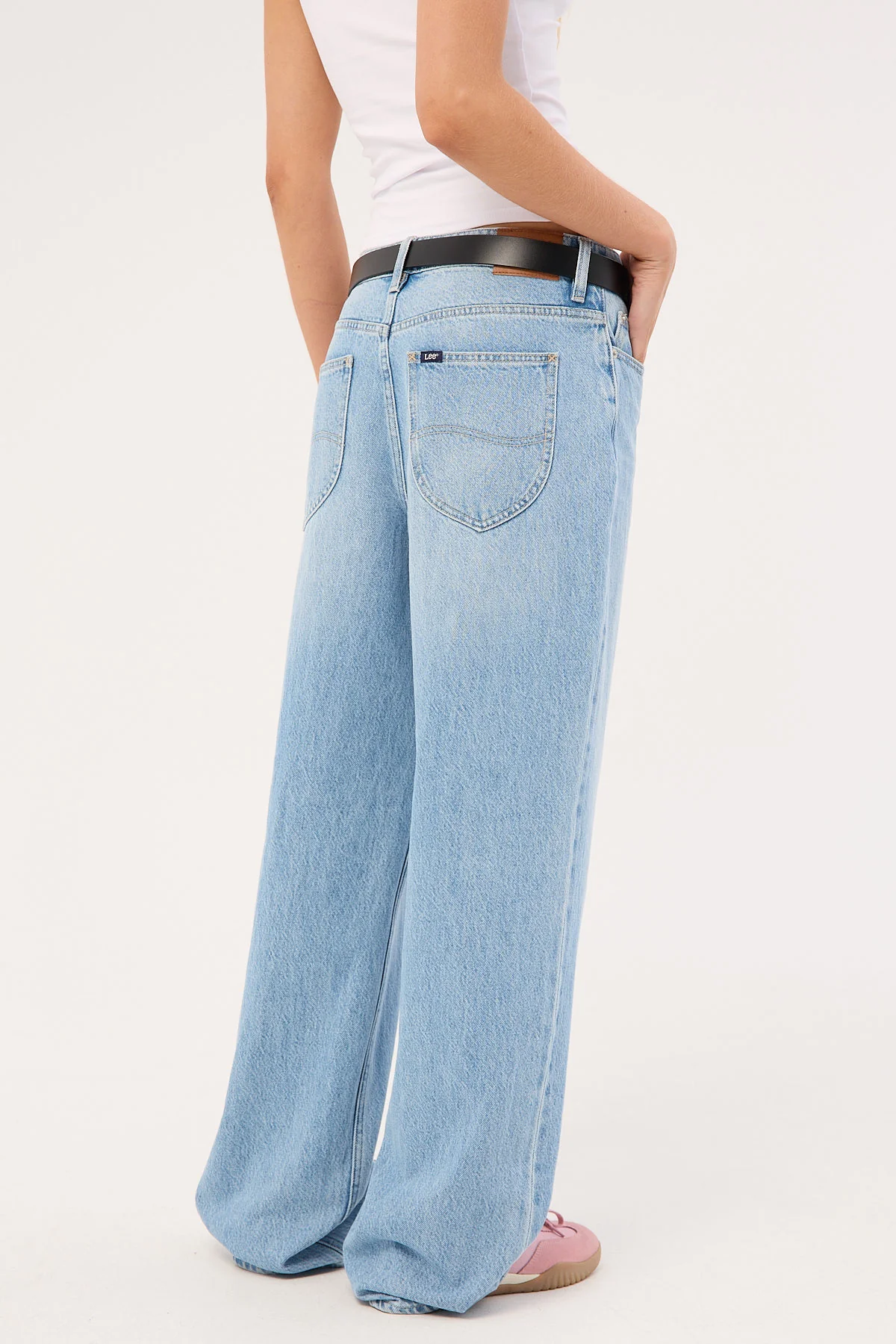 Lee Mid Baggy Jean Skyline Blue - Image 6