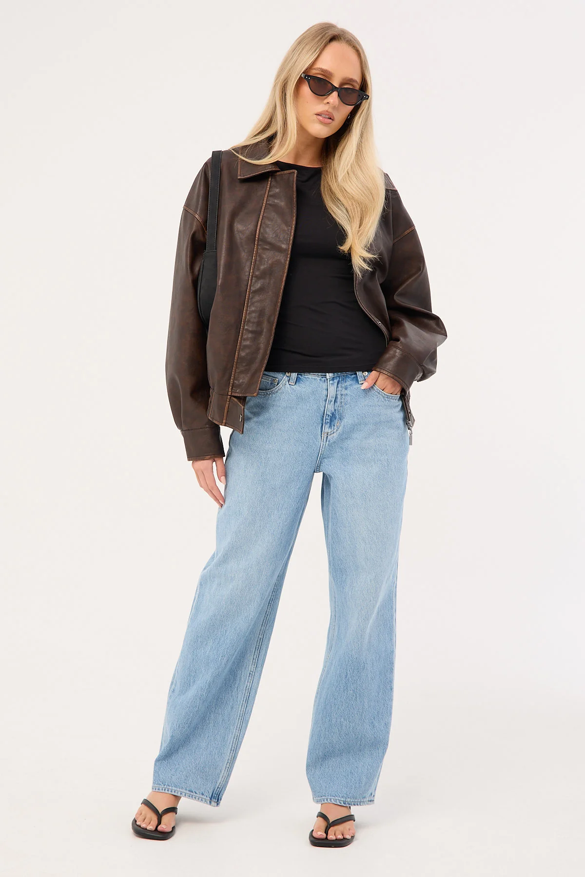 Lee Mid Baggy Petite Jean Skyline Blue - Image 2