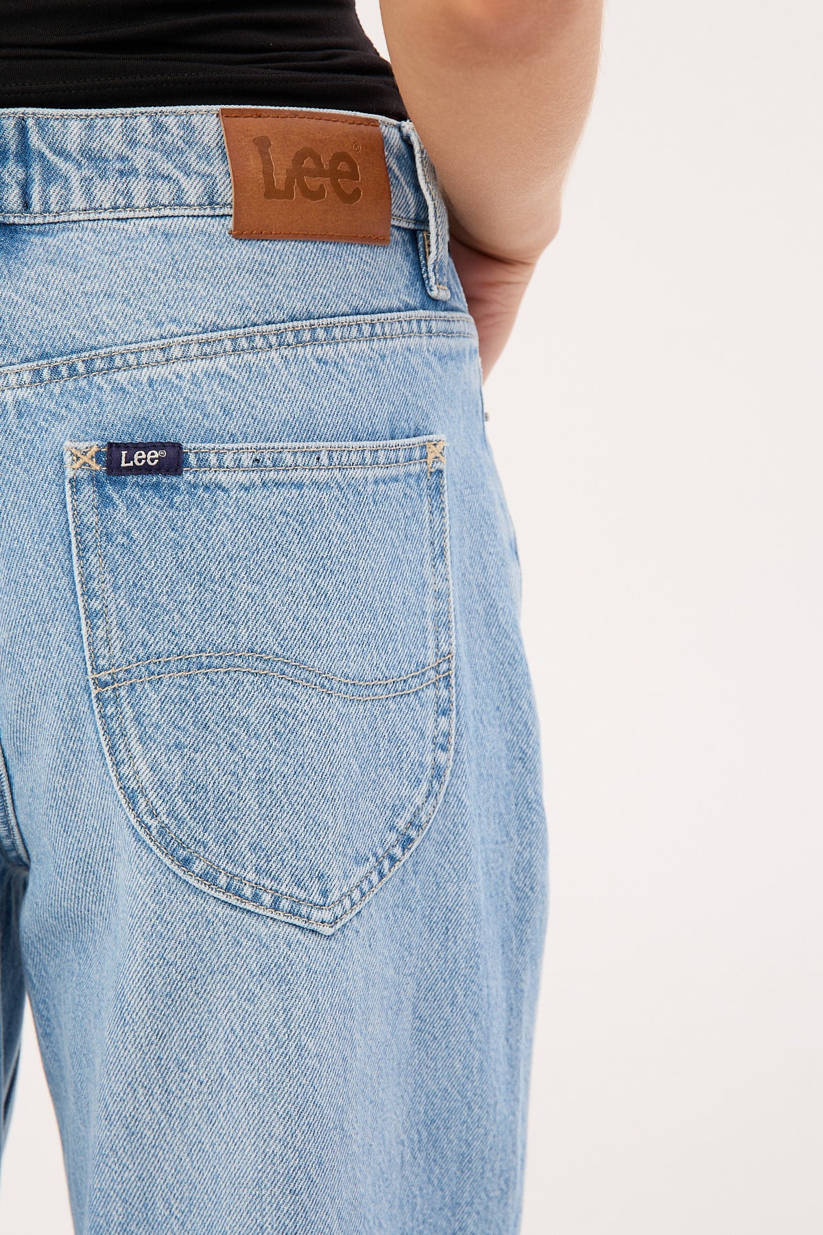 Lee Mid Baggy Petite Jean Skyline Blue - Image 7